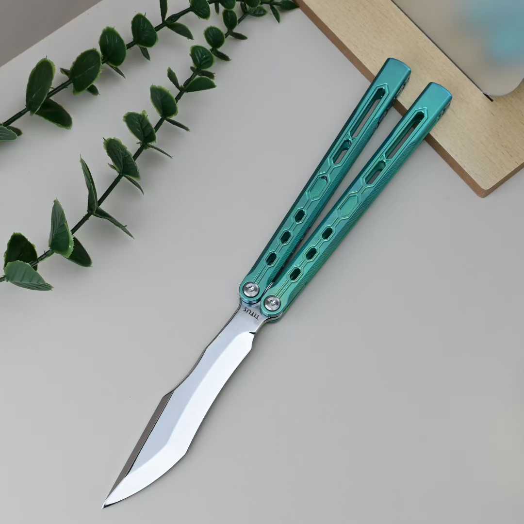 Titus Echo Original Balisong Titanium Handle - Image 13