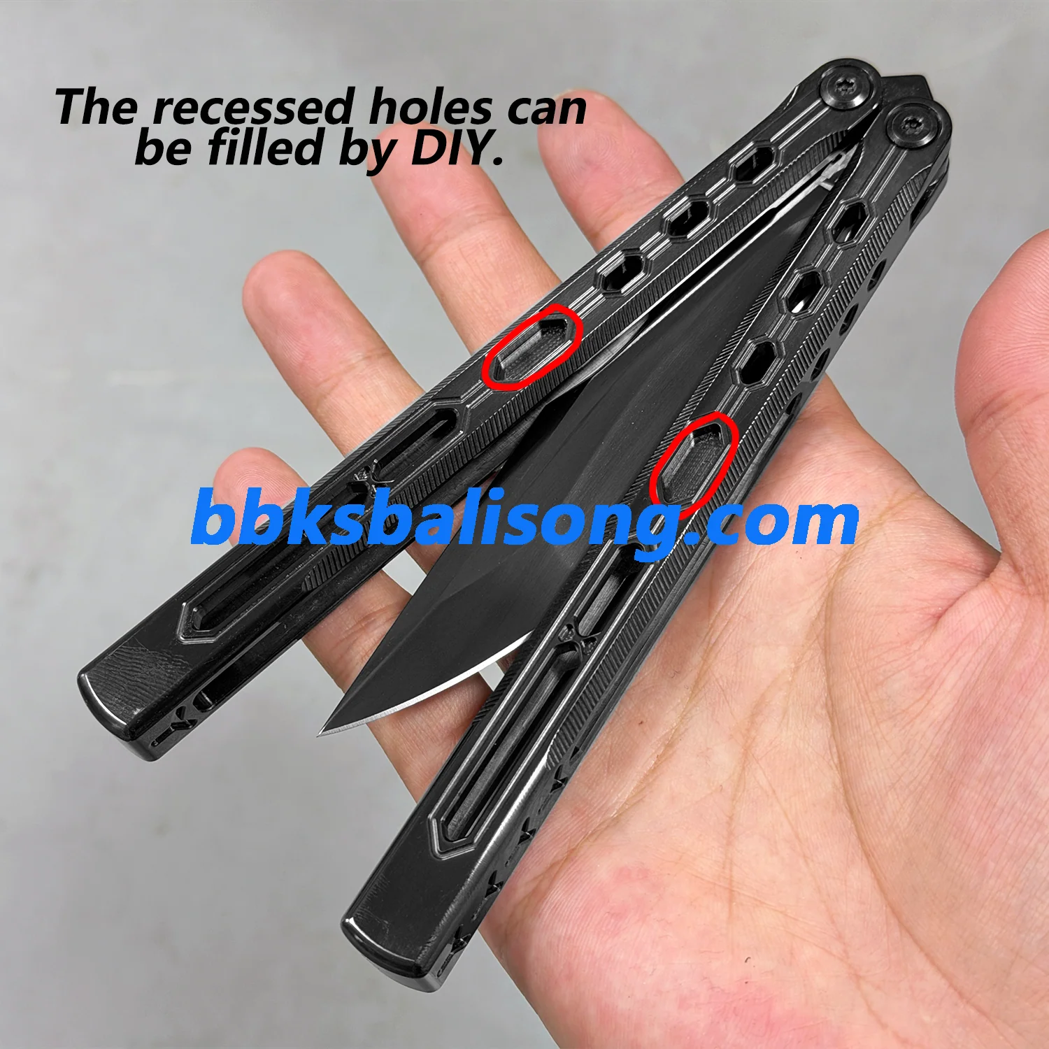 Titus Echo Original Balisong Titanium Handle - Image 3
