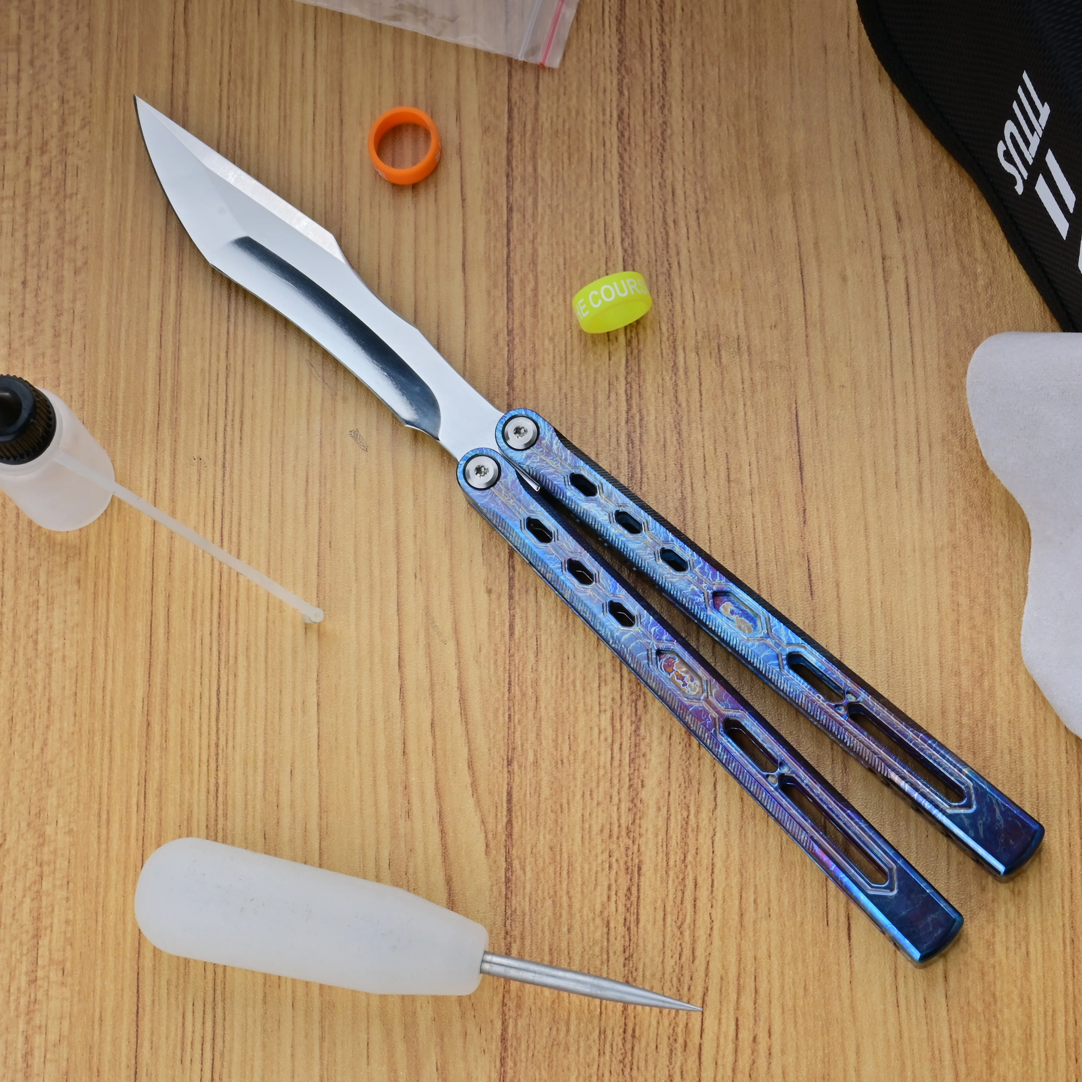 Titus Echo Original Balisong Titanium Handle - Image 5
