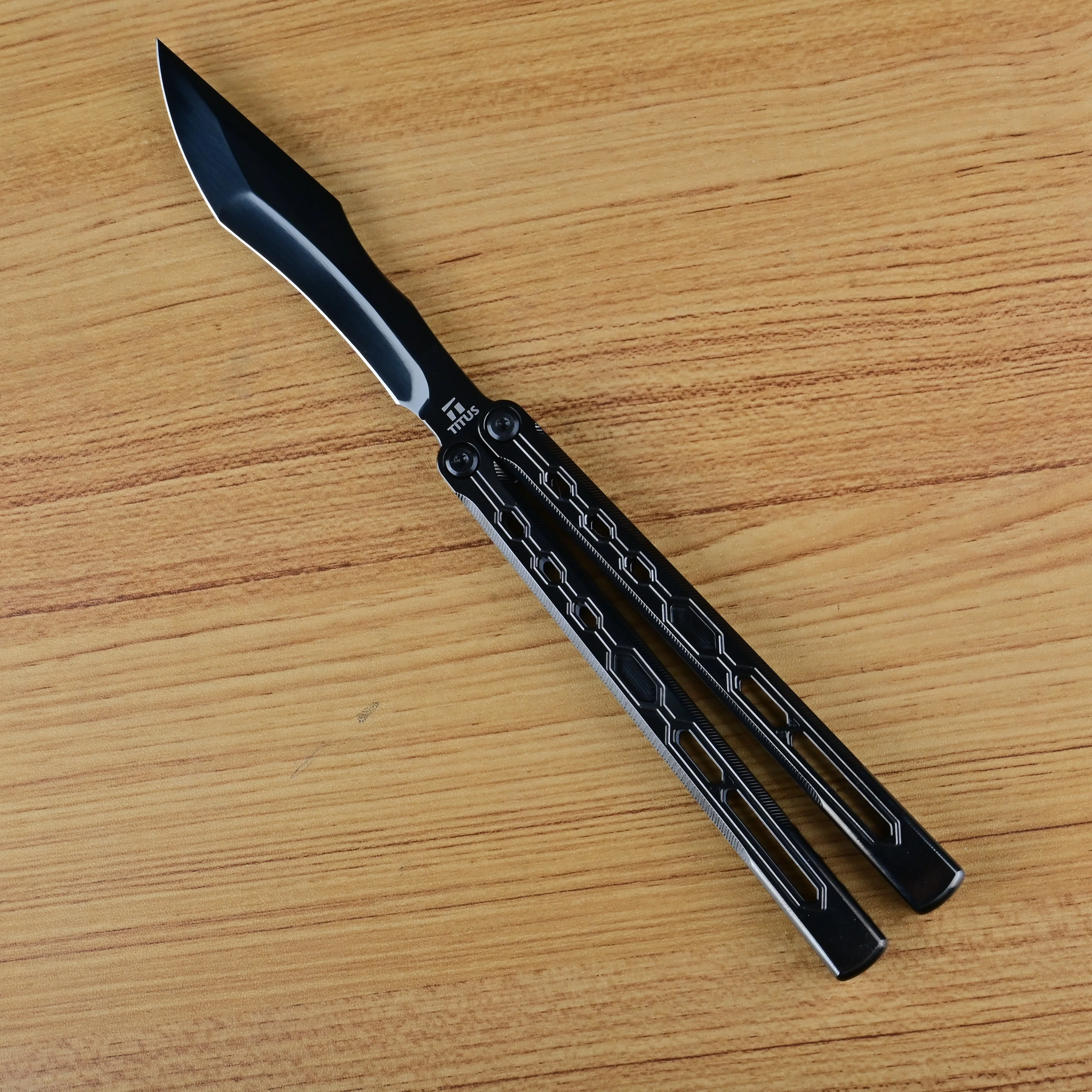 Titus Echo Original Balisong Titanium Handle - Image 9