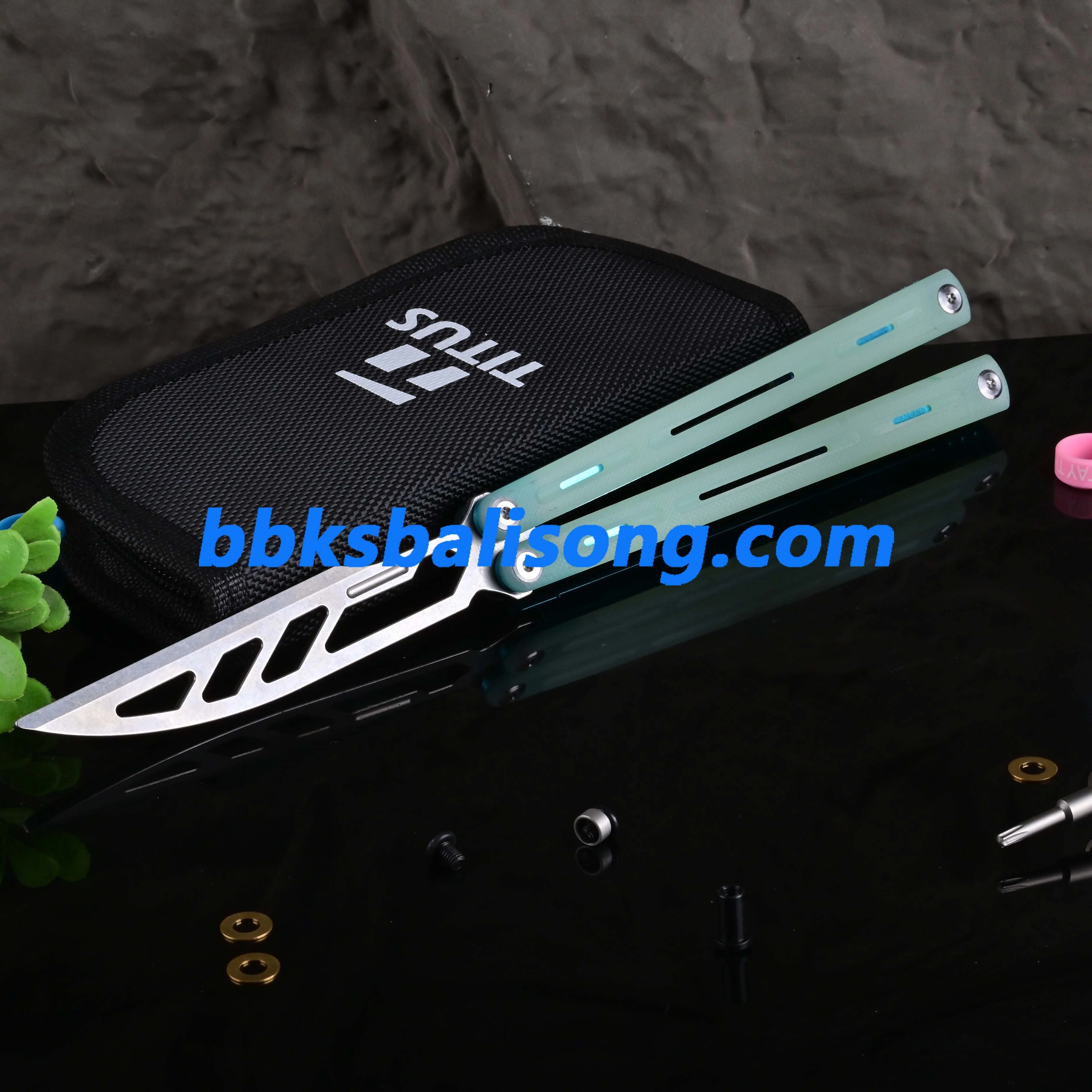 Titus Egrets Original Balisong G10+7075 Aluminum Handle Trainer - Image 19