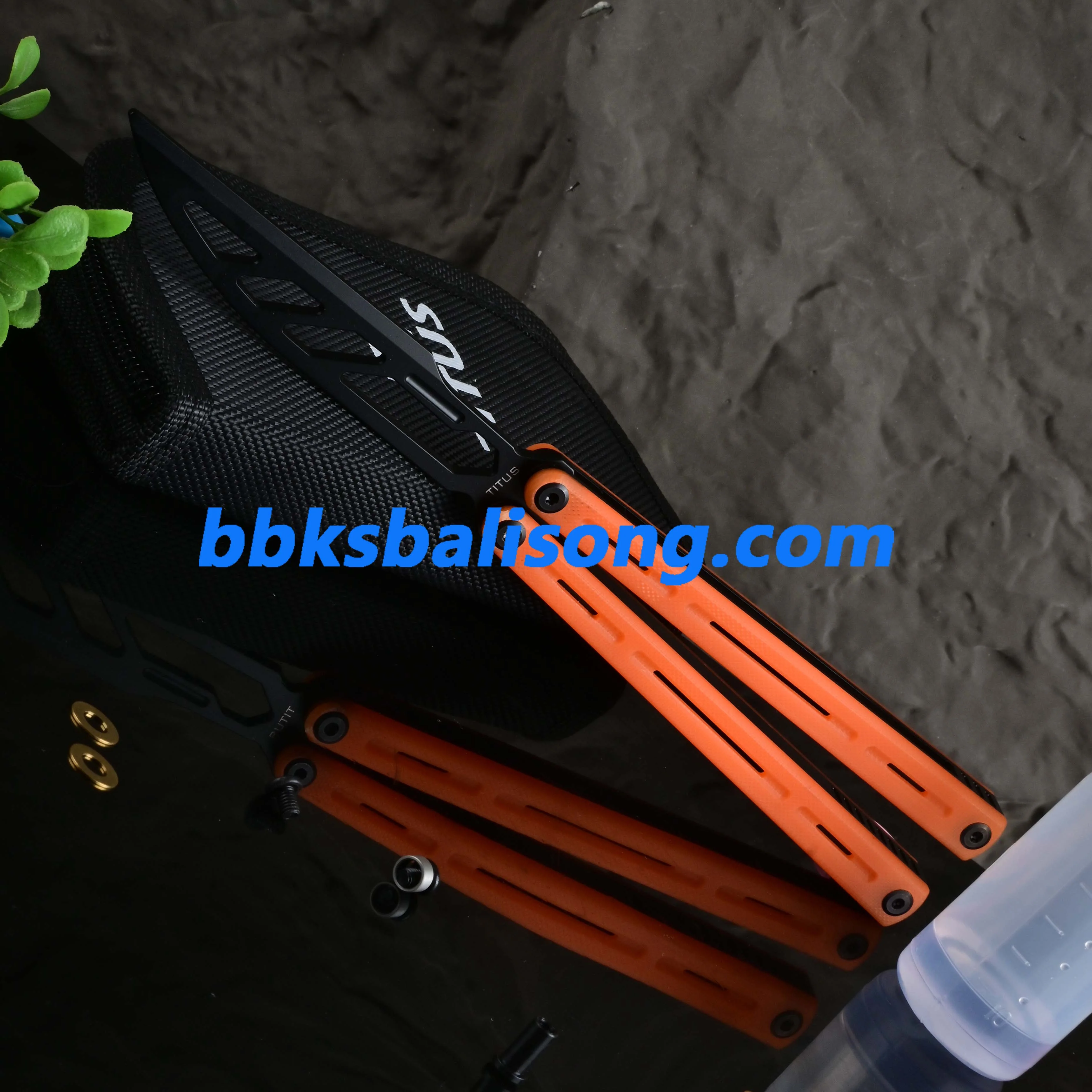 Titus Egrets Original Balisong G10+7075 Aluminum Handle Trainer - Image 20