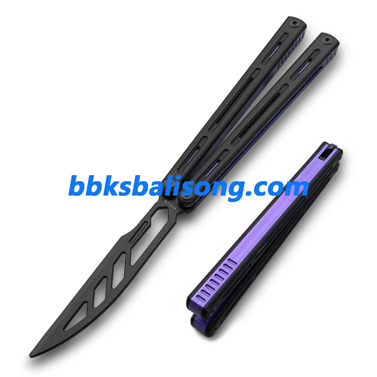 Titus Egrets Original Balisong G10+7075 Aluminum Handle Trainer - Image 26