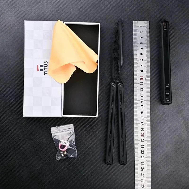 Titus Egrets Original Balisong G10+7075 Aluminum Handle Trainer - Image 30