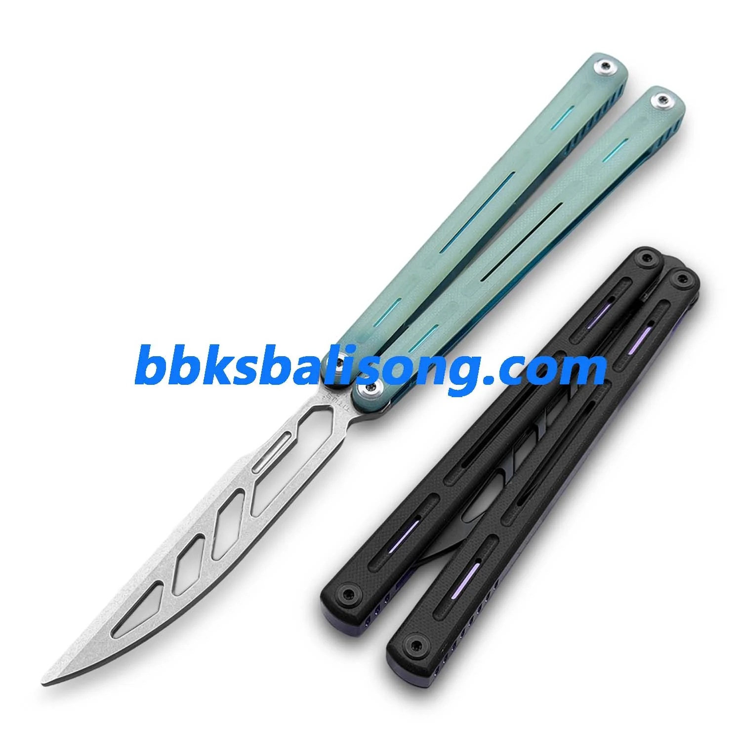 Titus Egrets Original Balisong G10+7075 Aluminum Handle Trainer - Image 6