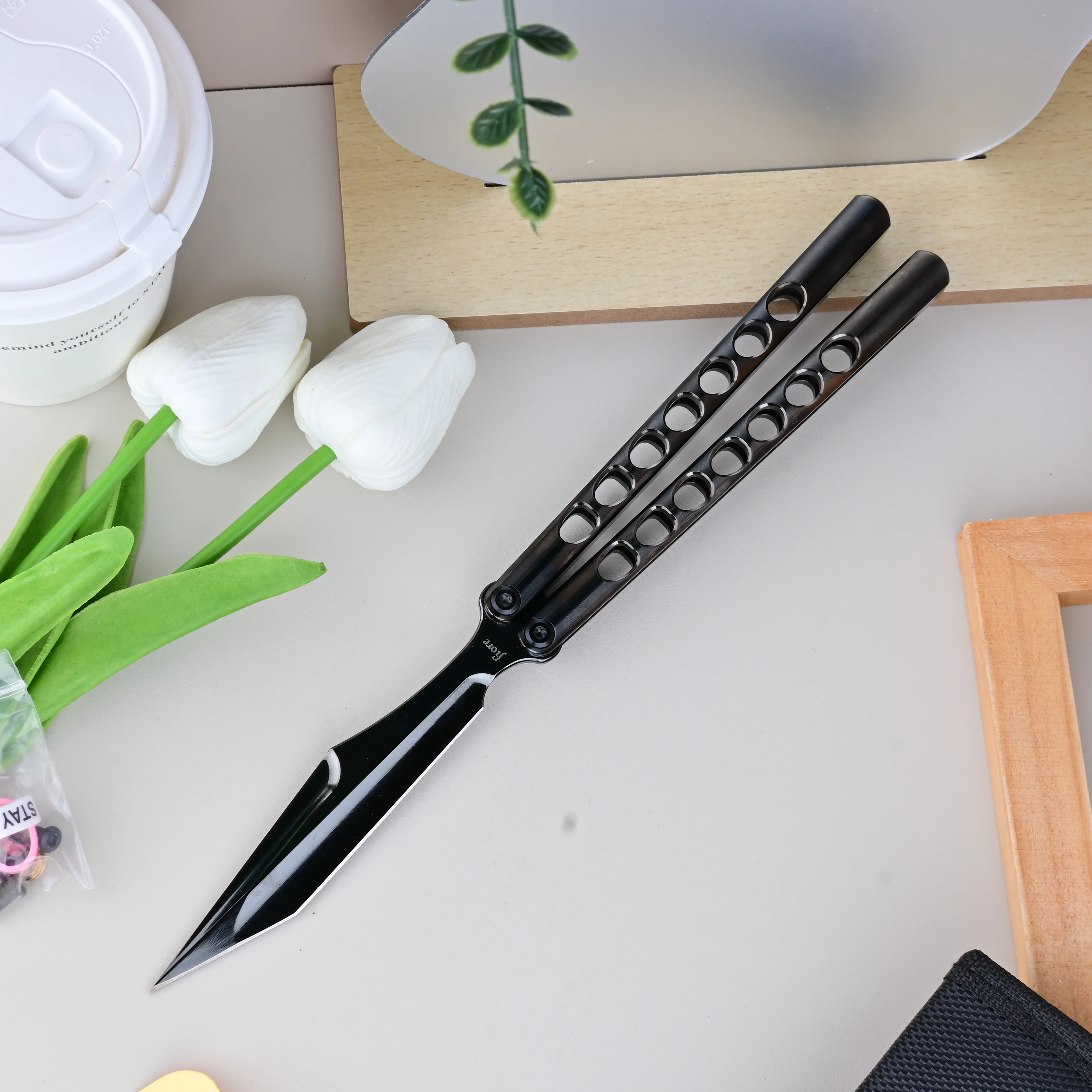 Titus Fiore Balisong Clone Titanium Handle - Image 13