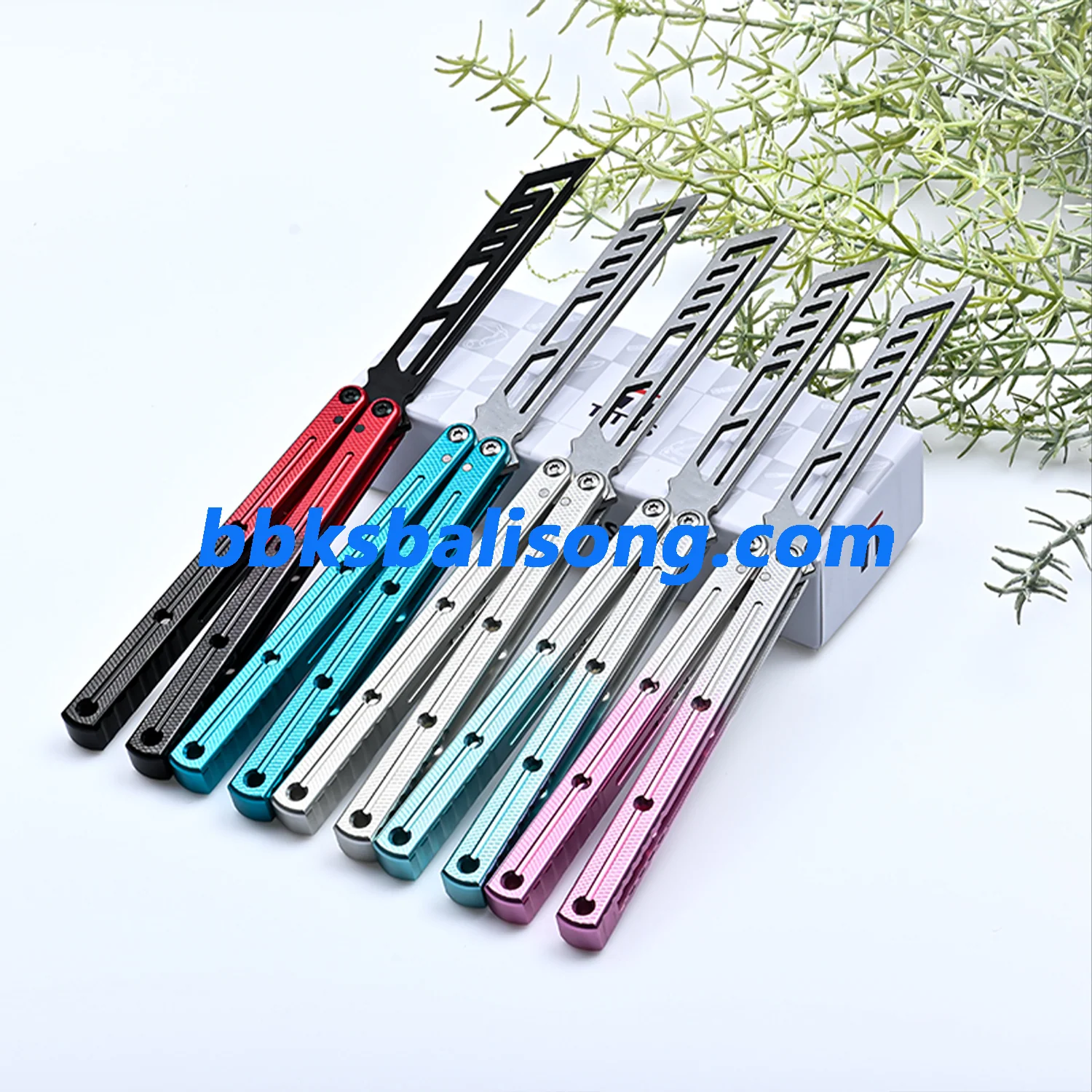 Titus Flow Channel Kraken V3 Balisong Clone 7075 Alunium Glossy Handle - Image 11