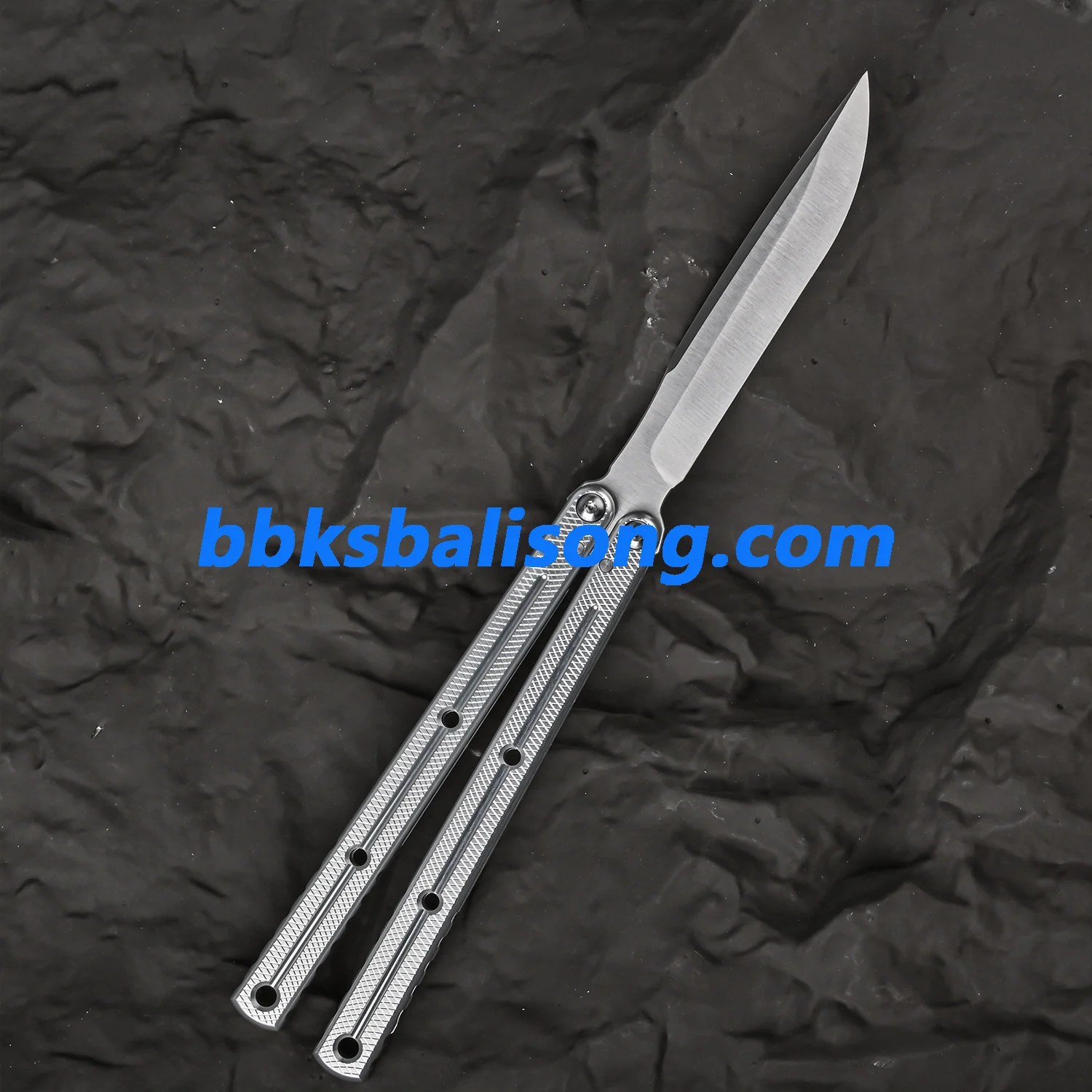 Titus Flow Channel Kraken V3 Balisong Clone 7075 Alunium Glossy Handle - Image 8