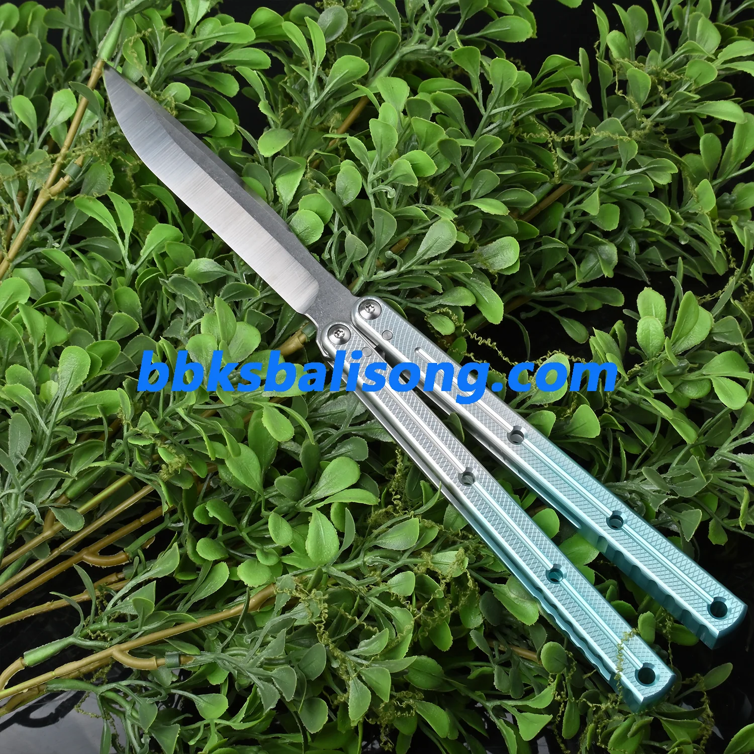 Titus Flow Channel Kraken V3 Balisong Clone 7075 Alunium Glossy Handle - Image 9