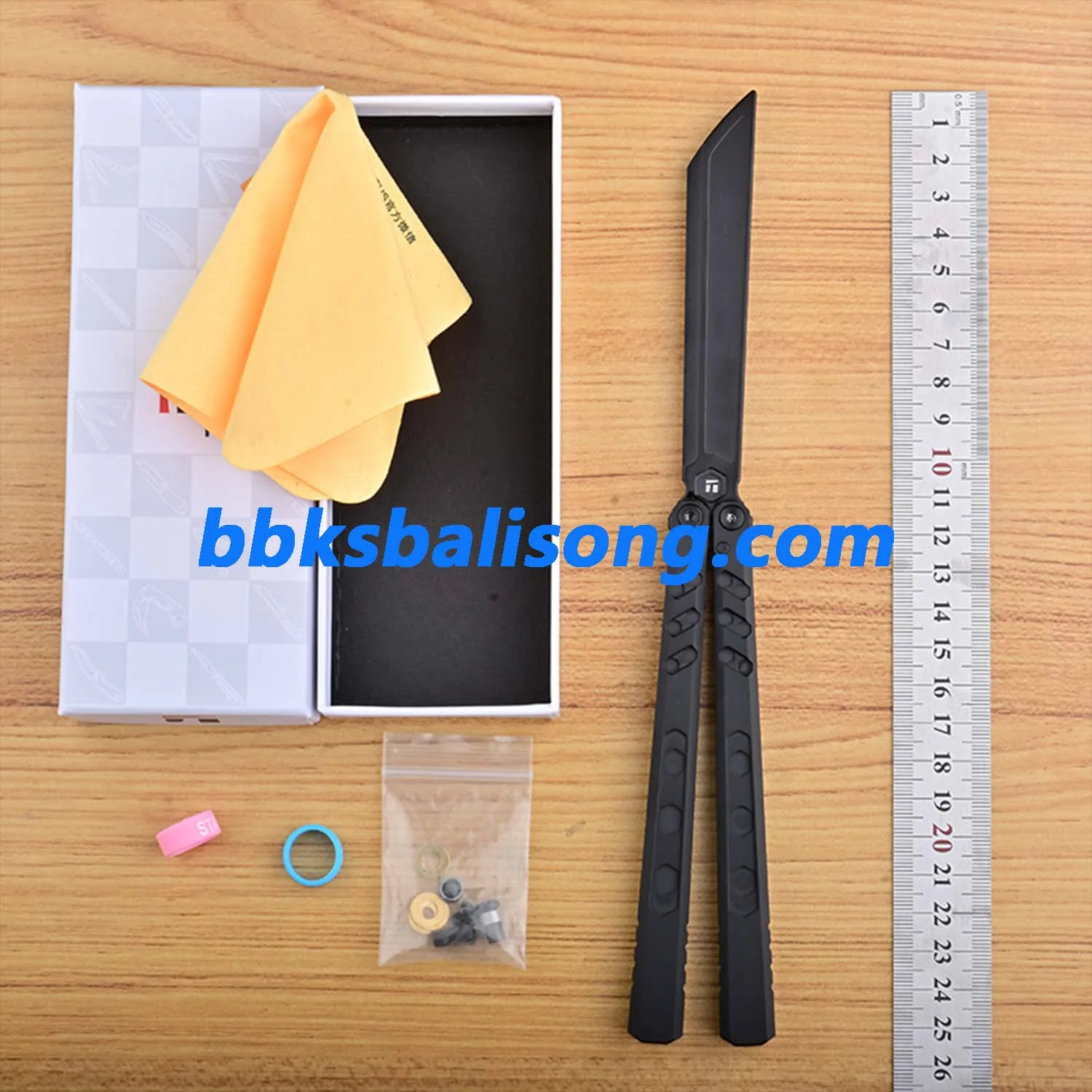 Titus Hex Balisong Clone 7075 Aluminum Handle Bushings System - Image 12