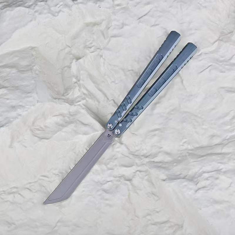 Titus Hex Balisong Clone 7075 Aluminum Handle Bushings System - Image 19