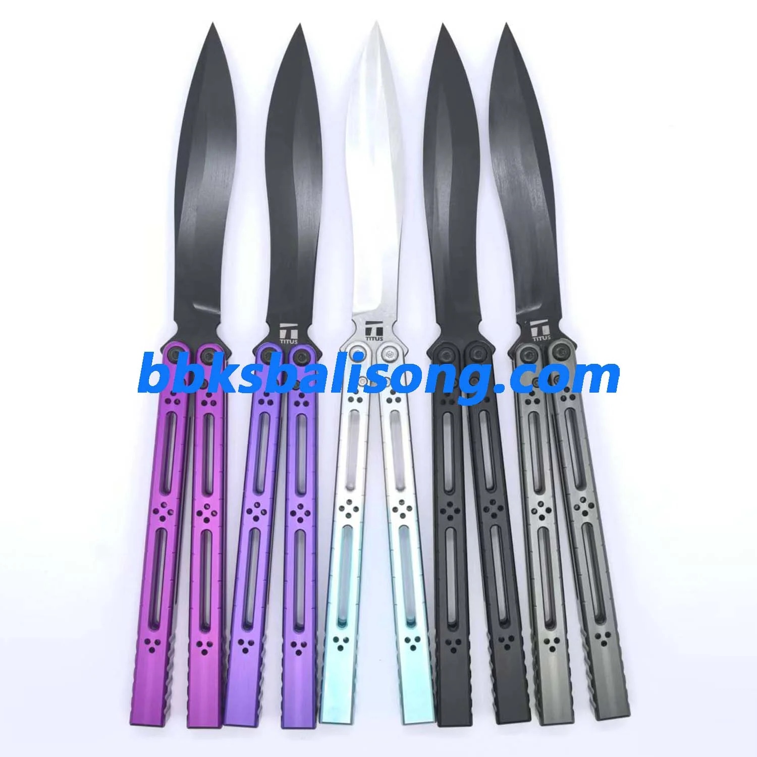 Titus HOM Basilisk Balisong Clone 7075 Aluminum - Image 9