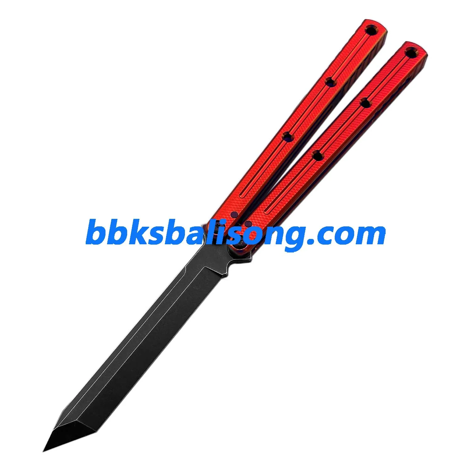 Titus Kraken V3 Balisong Clone 7075 Aluminum False Edge Blade - Image 15