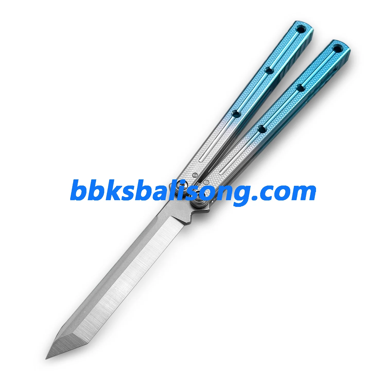 Titus Kraken V3 Balisong Clone 7075 Aluminum False Edge Blade - Image 38