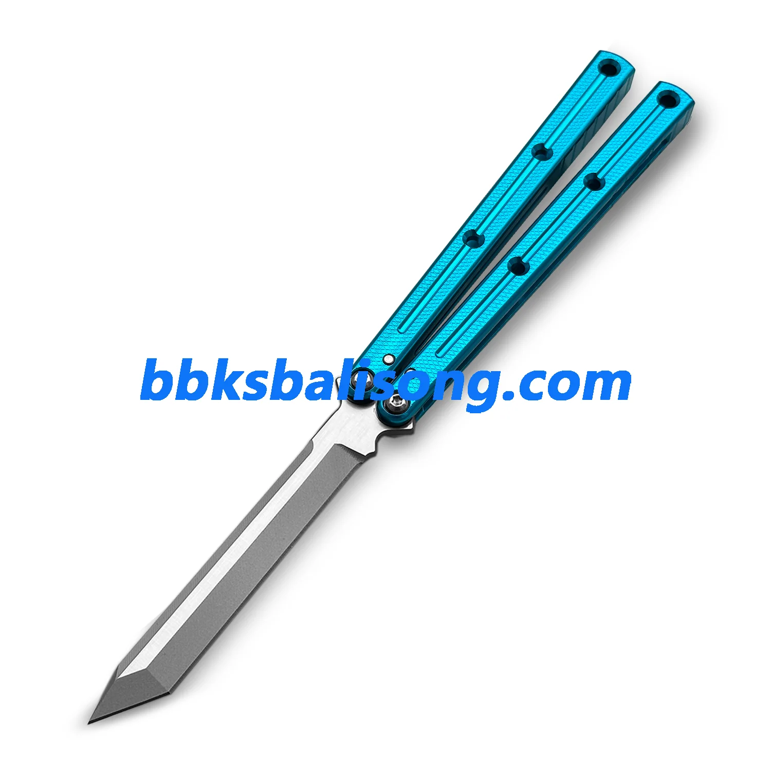 Titus Kraken V3 Balisong Clone 7075 Aluminum False Edge Blade - Image 49