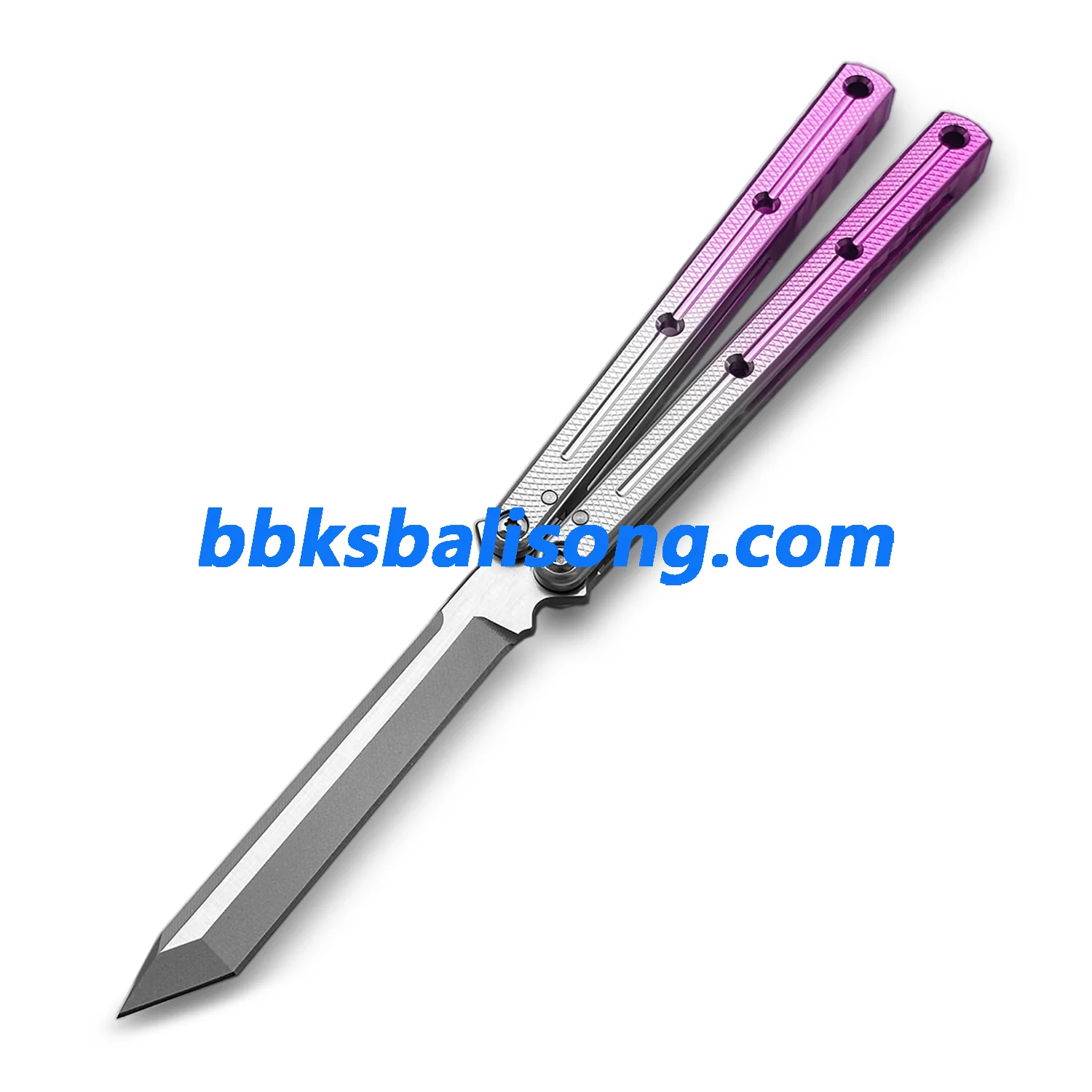 Titus Kraken V3 Balisong Clone 7075 Aluminum False Edge Blade - Image 51