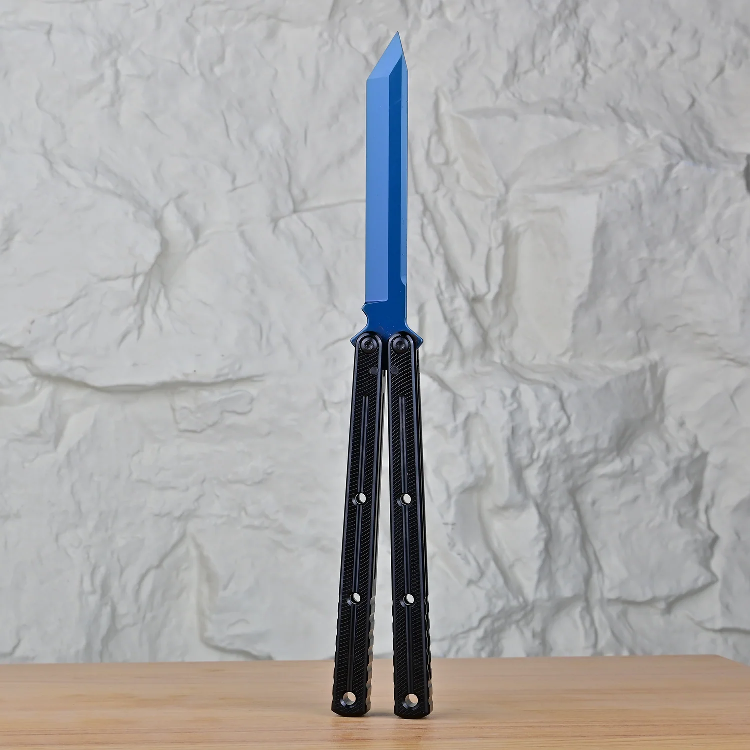 Titus Kraken V3 Balisong Clone 7075 Aluminum False Edge Blade - Image 54