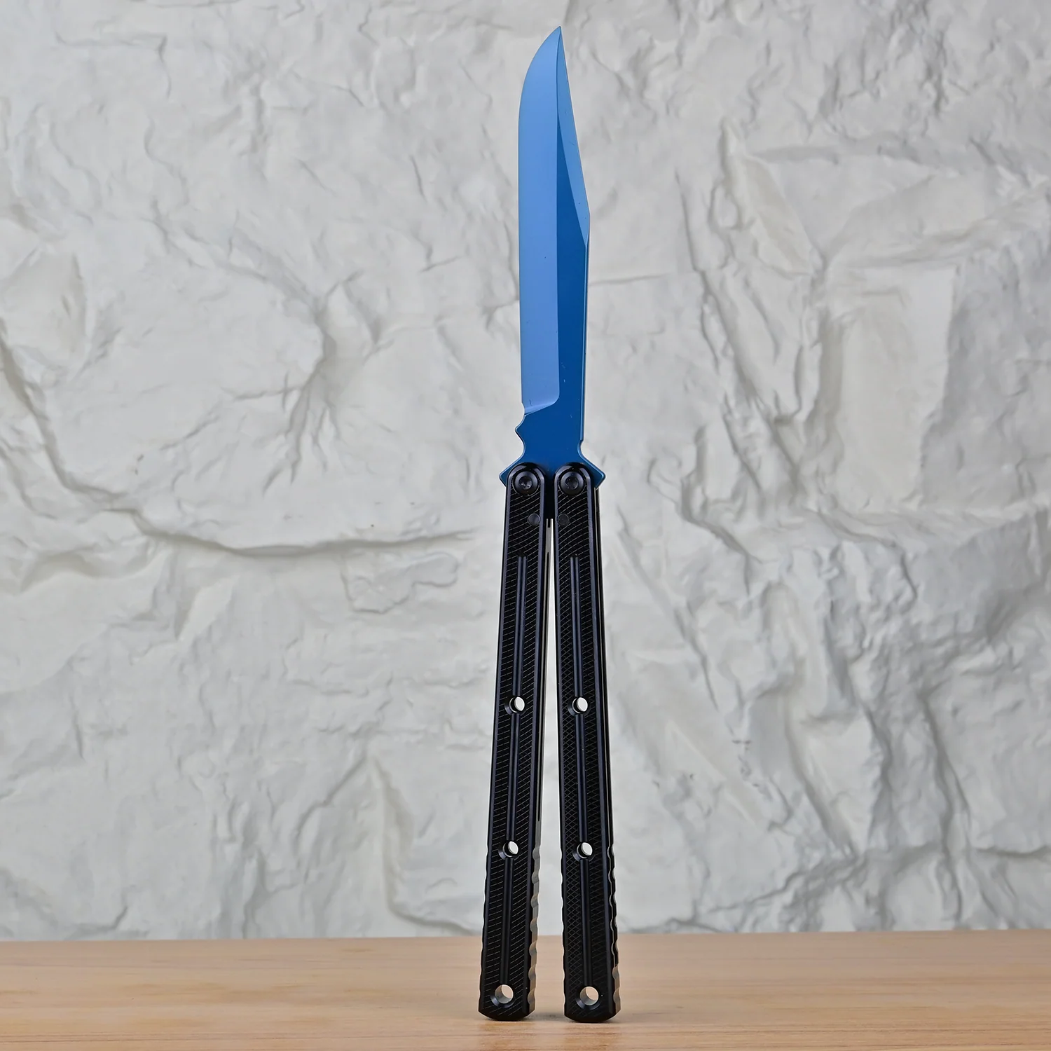 Titus Kraken V3 Balisong Clone 7075 Aluminum False Edge Blade - Image 55