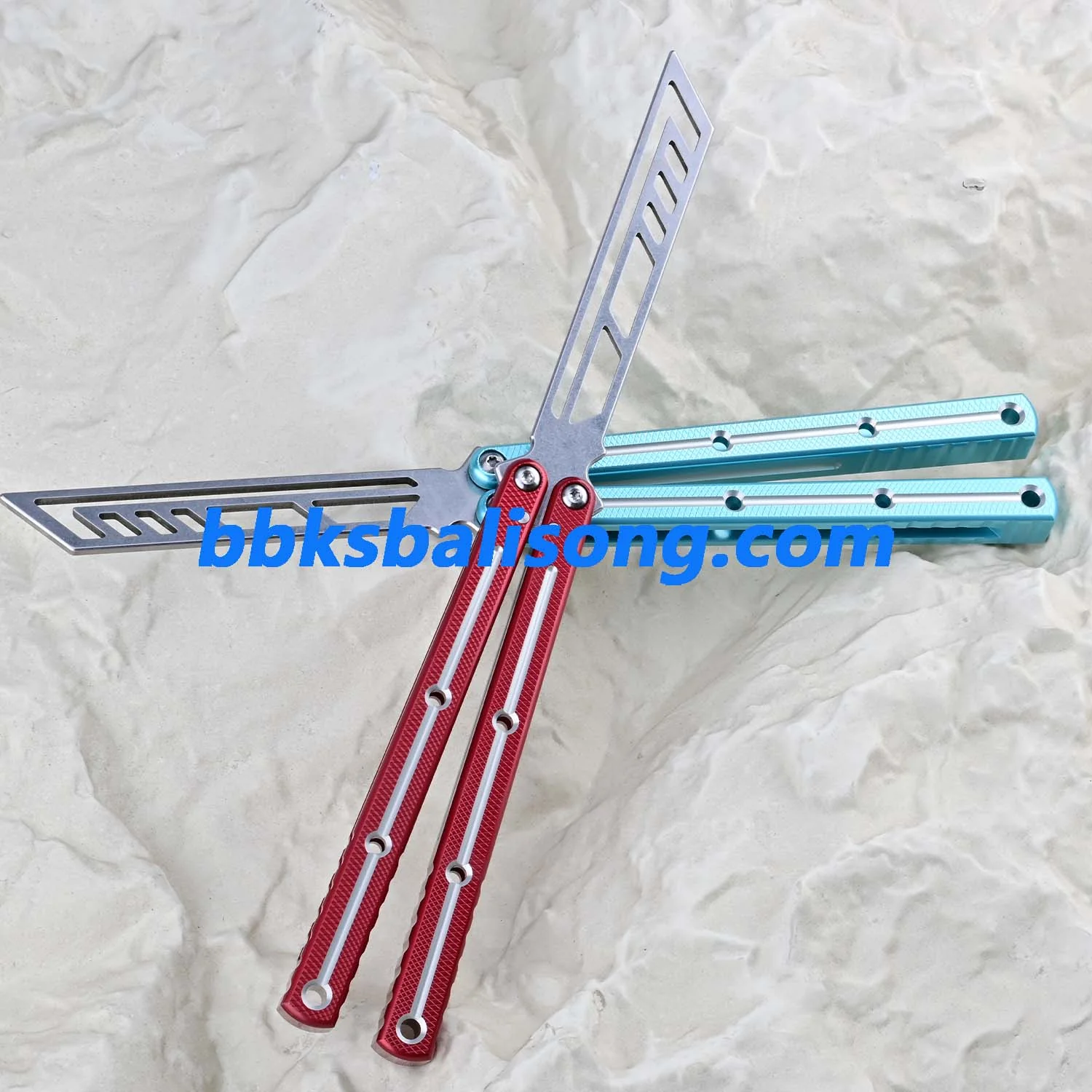 Titus Kraken V3 Live Blade Balisong Clone Dual-Tone Version - Image 14