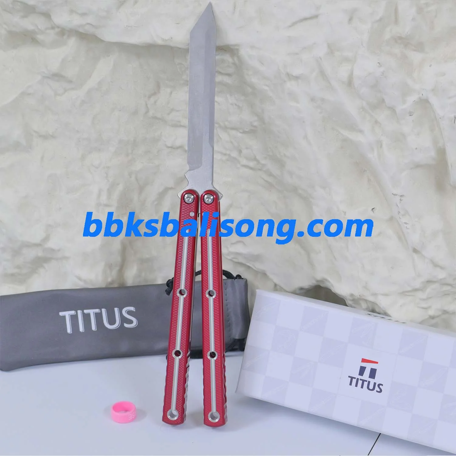 Titus Kraken V3 Live Blade Balisong Clone Dual-Tone Version - Image 15