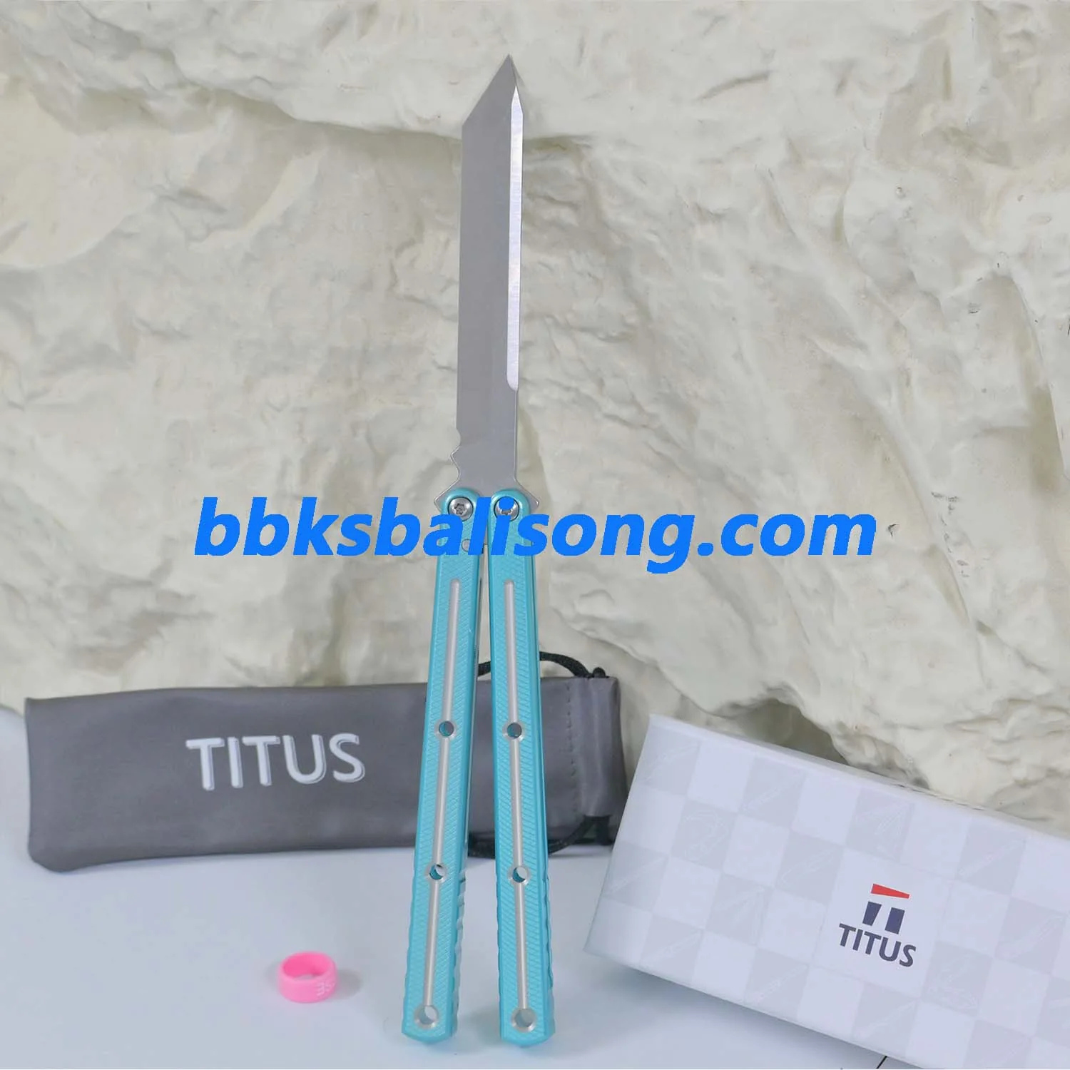 Titus Kraken V3 Live Blade Balisong Clone Dual-Tone Version - Image 17