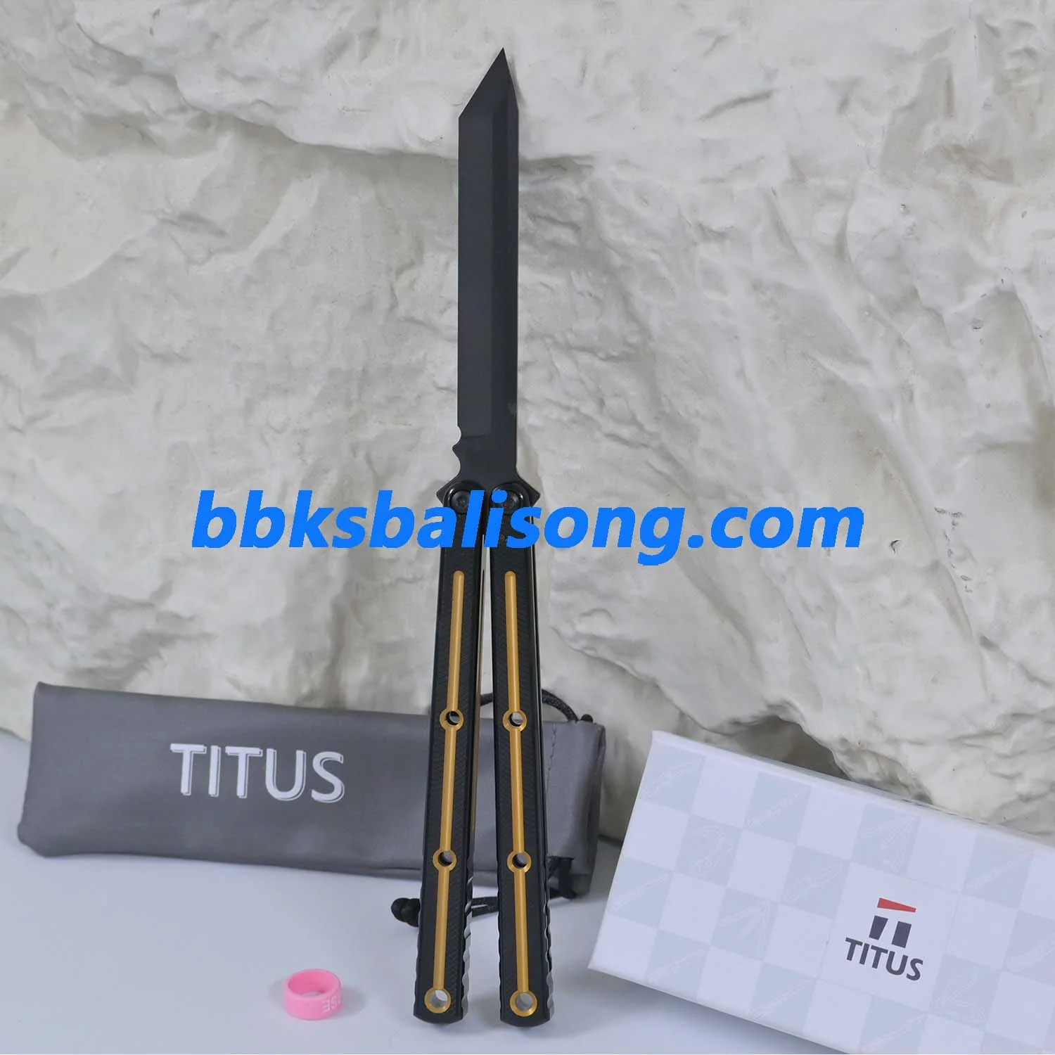 Titus Kraken V3 Live Blade Balisong Clone Dual-Tone Version - Image 19