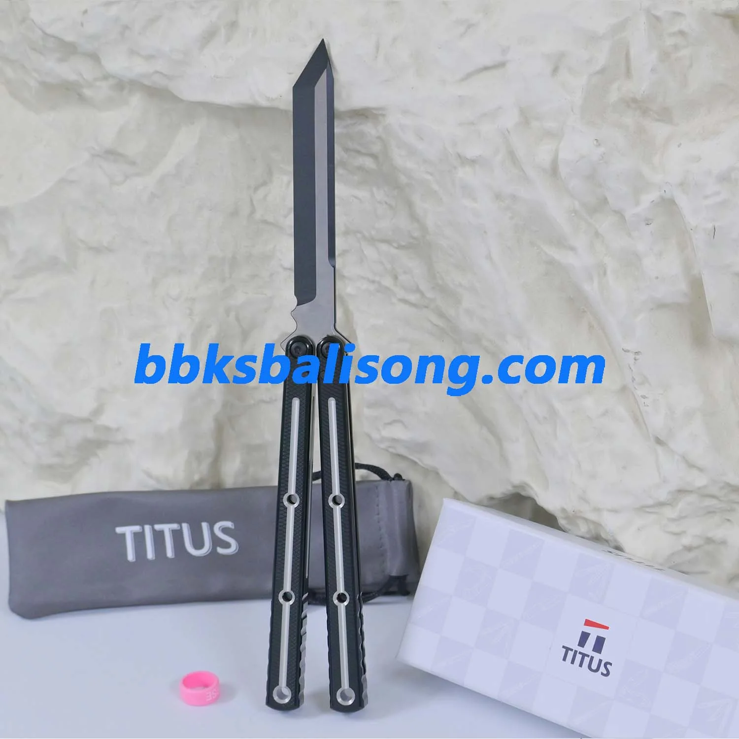 Titus Kraken V3 Live Blade Balisong Clone Dual-Tone Version - Image 20