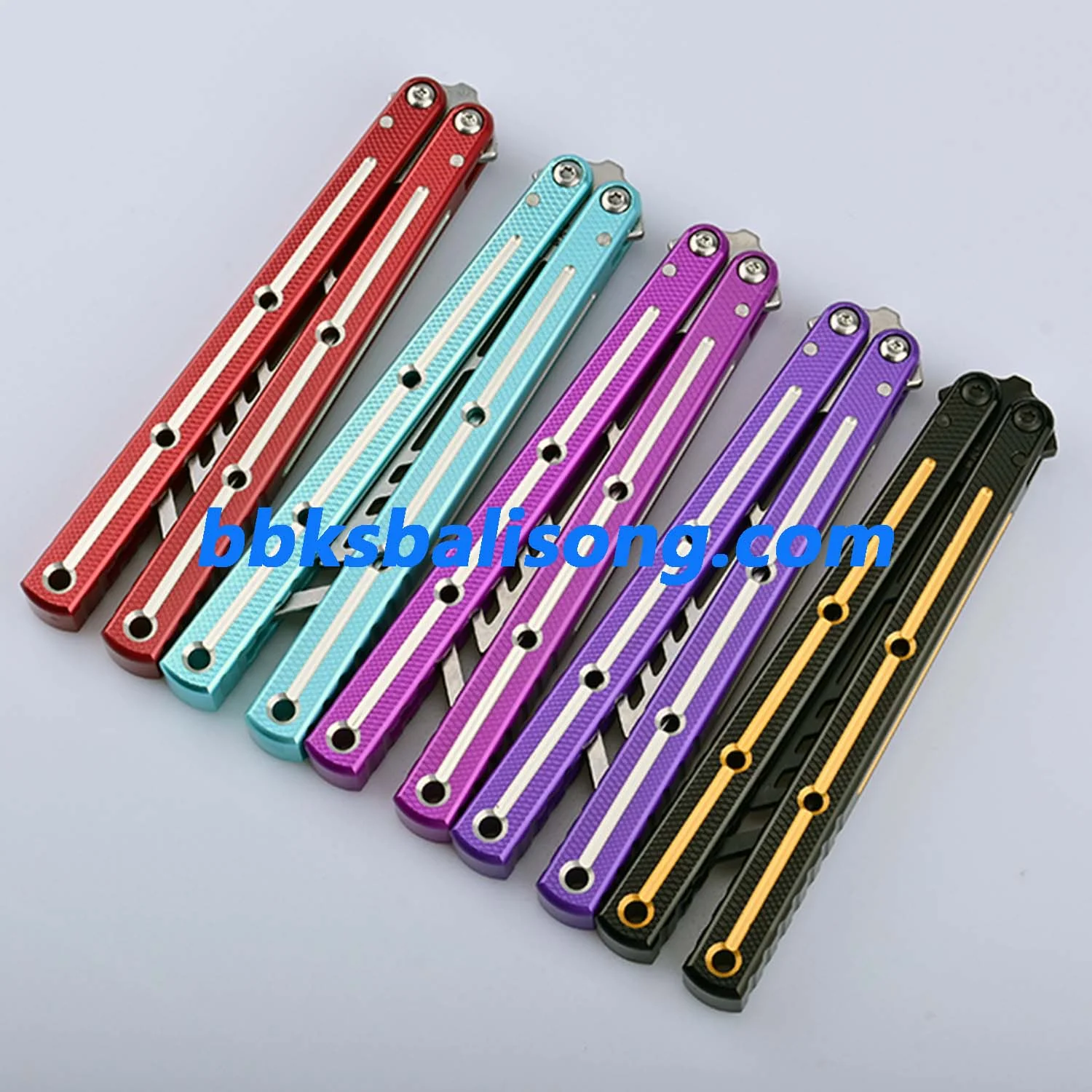 Titus Kraken V3 Live Blade Balisong Clone Dual-Tone Version - Image 3