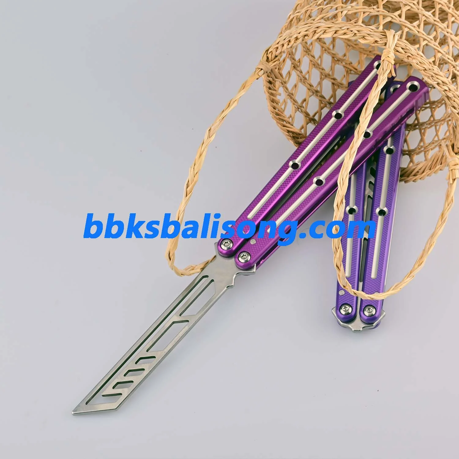 Titus Kraken V3 Live Blade Balisong Clone Dual-Tone Version - Image 4