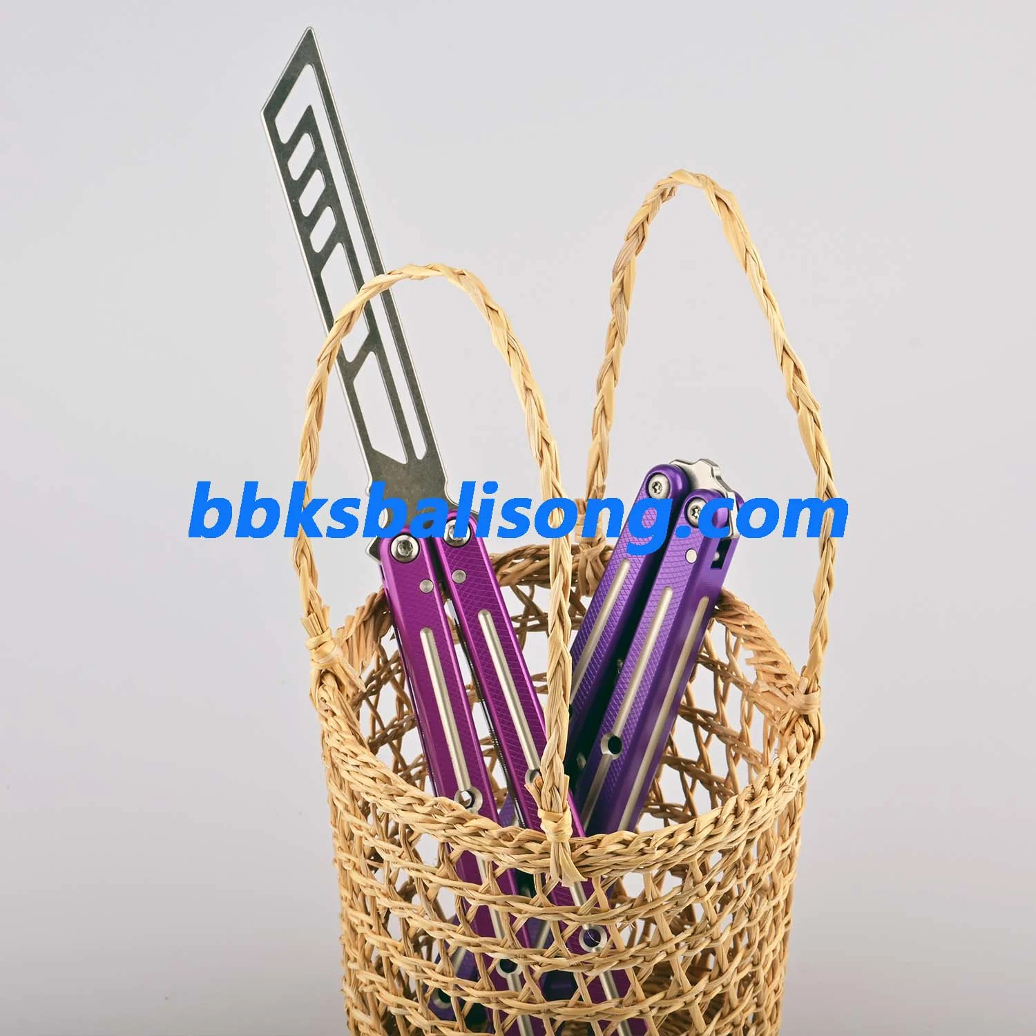 Titus Kraken V3 Live Blade Balisong Clone Dual-Tone Version - Image 5