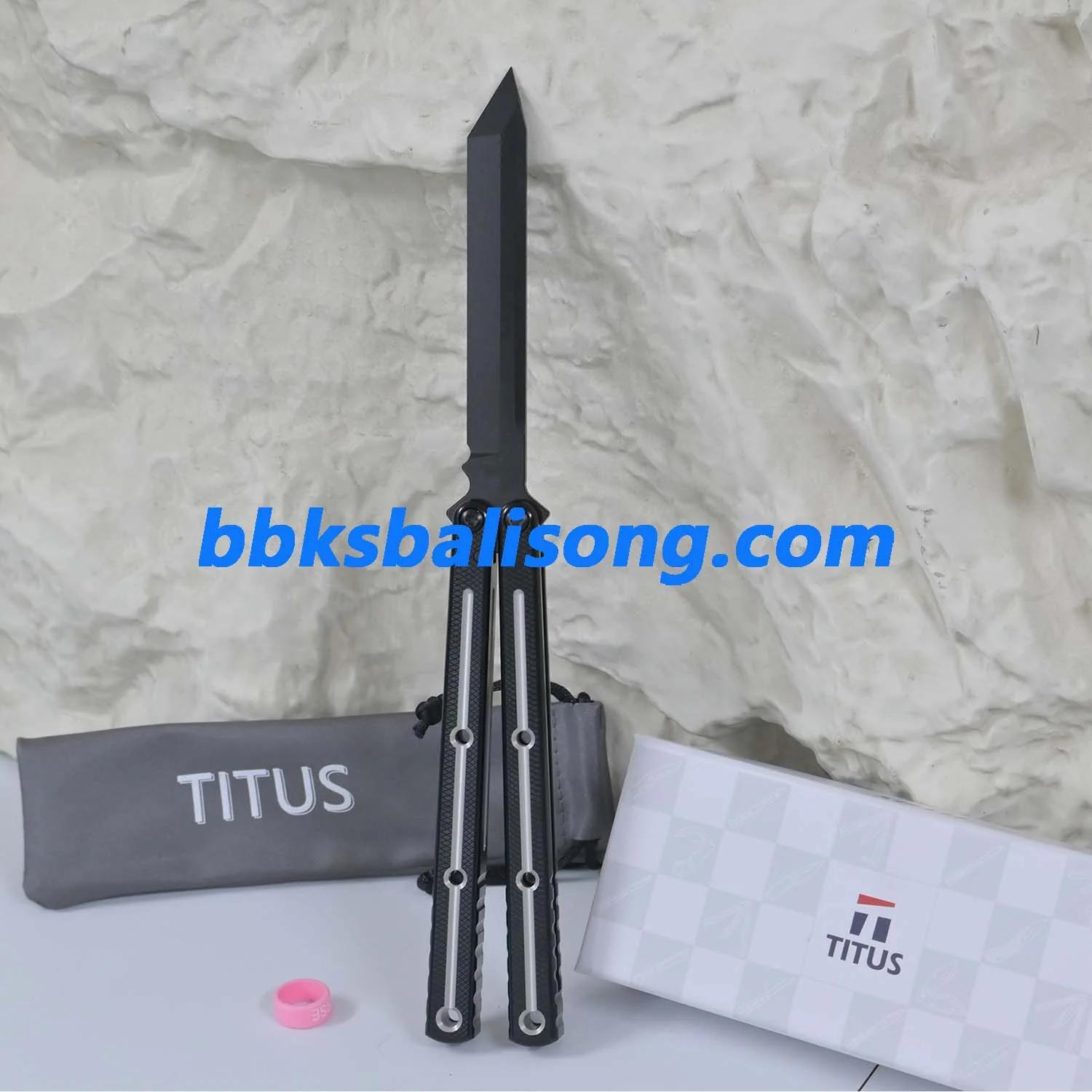 Titus Kraken V3 Live Blade Balisong Clone Dual-Tone Version - Image 9
