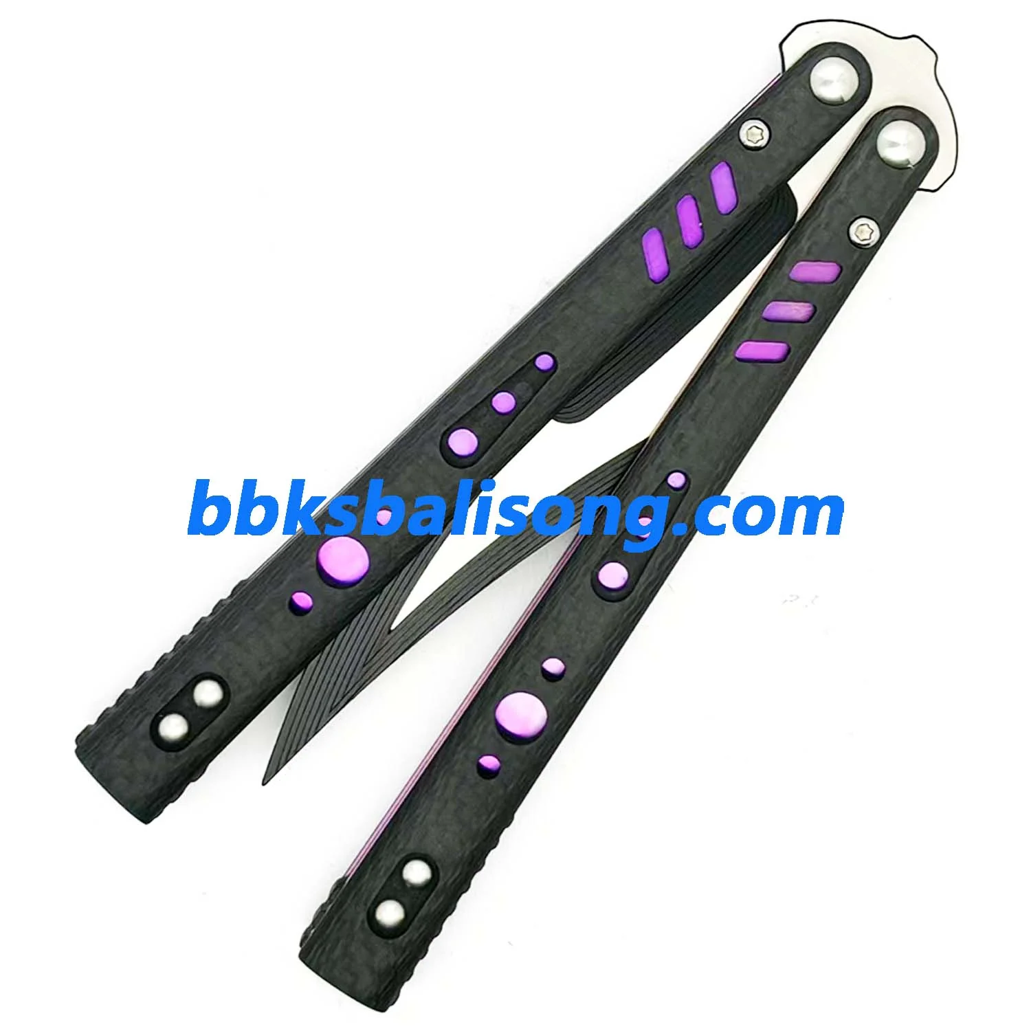 Titus Replicant (REP) V3 Balisong Clone Carbon Fiber Scales Titanium Liner - Image 10