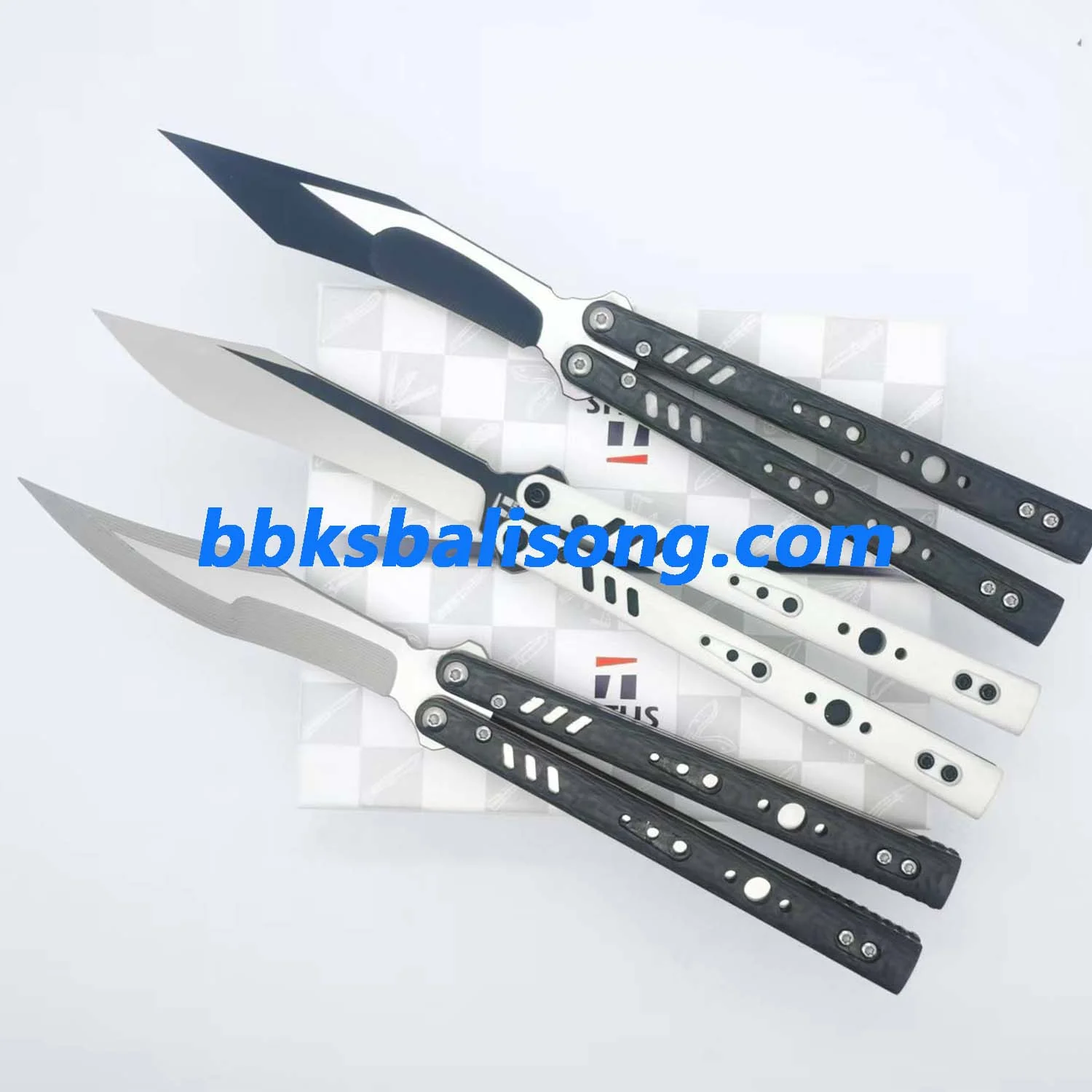 Titus Replicant (REP) V3 Balisong Clone Carbon Fiber Scales Titanium Liner - Image 12