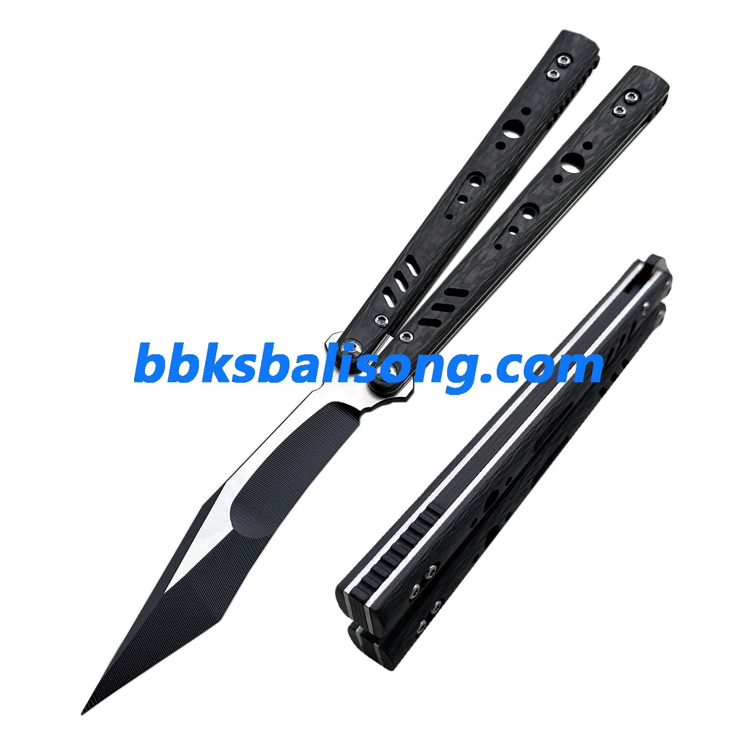 Titus Replicant (REP) V3 Balisong Clone Carbon Fiber Scales Titanium Liner - Image 17
