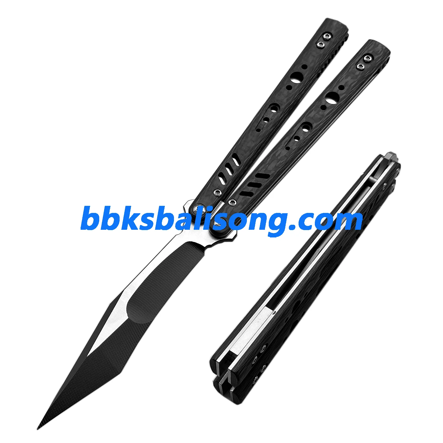 Titus Replicant (REP) V3 Balisong Clone Carbon Fiber Scales Titanium Liner - Image 20