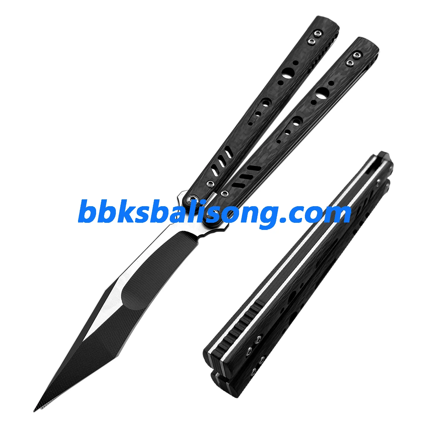 Titus Replicant (REP) V3 Balisong Clone Carbon Fiber Scales Titanium Liner - Image 22