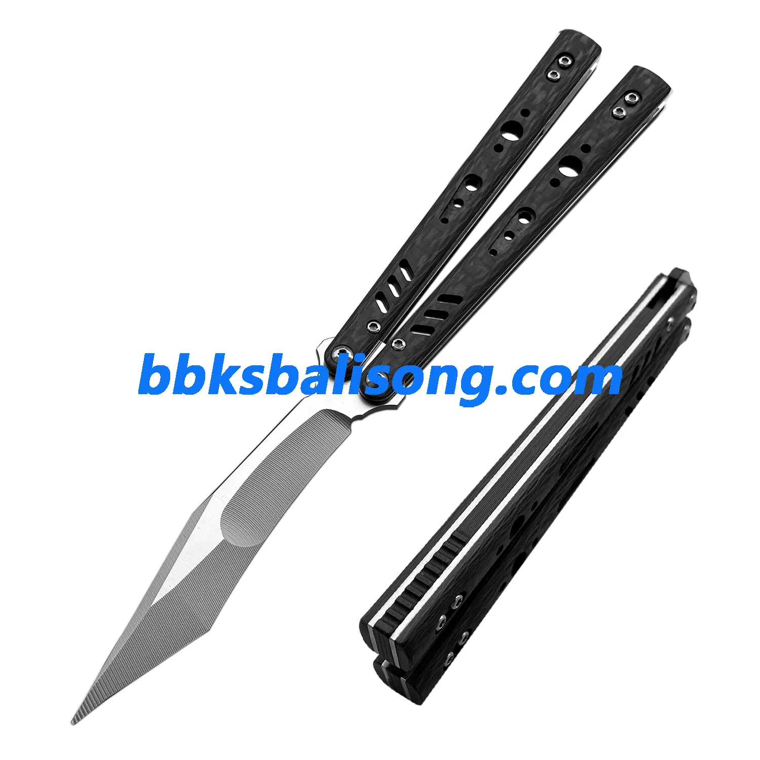 Titus Replicant (REP) V3 Balisong Clone Carbon Fiber Scales Titanium Liner - Image 23