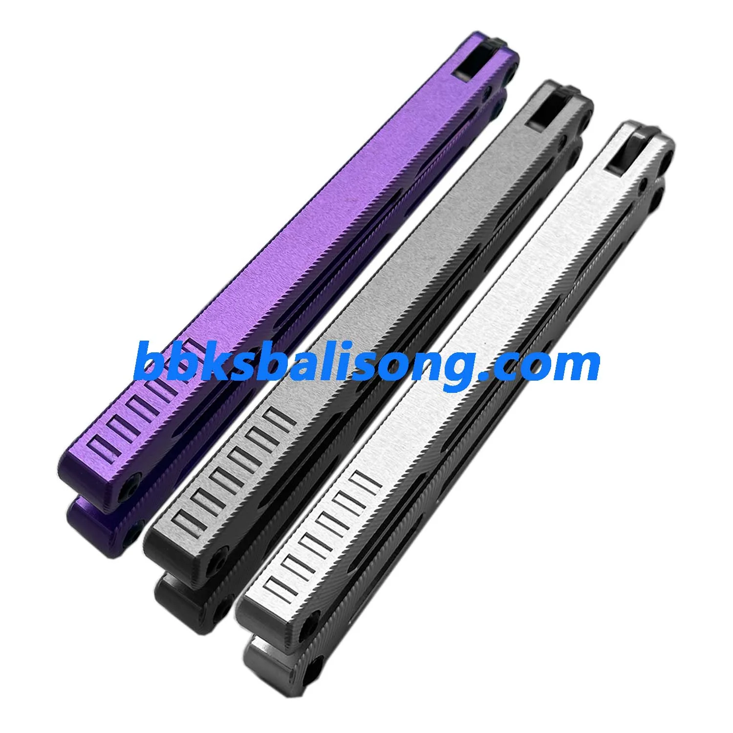 Titus Tsunami V4 Clone Balisong Trainer 7075 Aluminum Handle Bushing System - Image 5