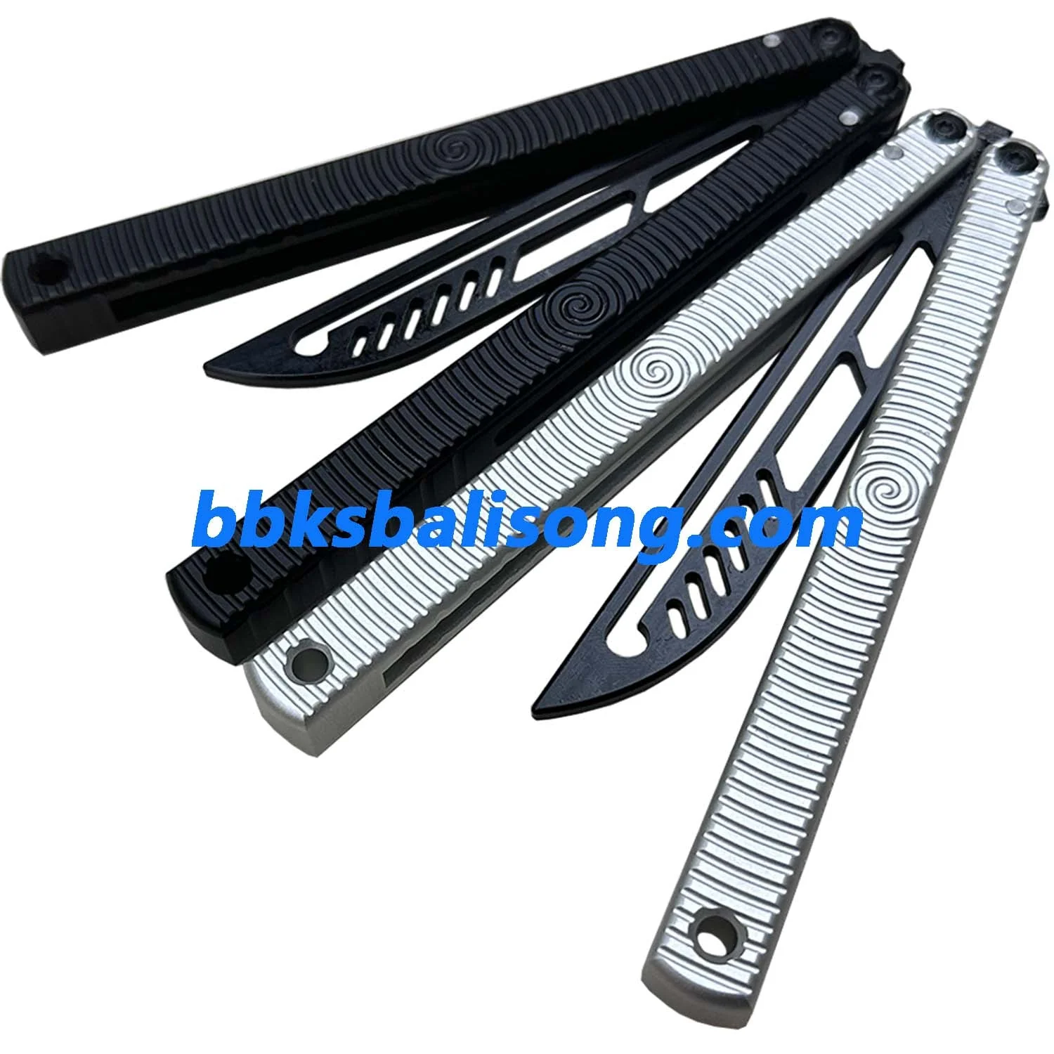 TOUCH TIMES Spiral Kraken V2.5 Balisong Clone 6061 Aluminum Speed Channel handle - Image 4
