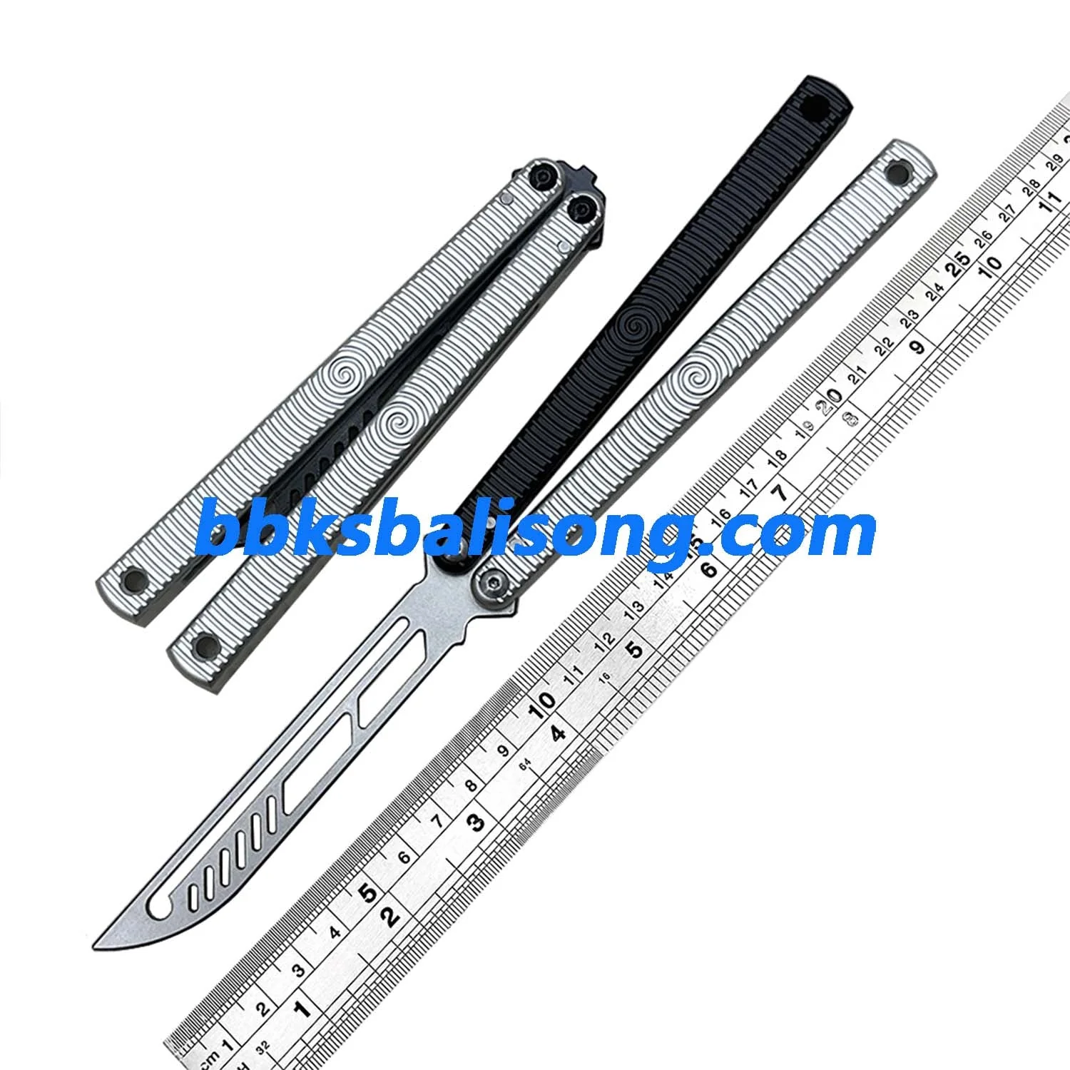 TOUCH TIMES Spiral Kraken V2.5 Balisong Clone 6061 Aluminum Speed Channel handle - Image 6