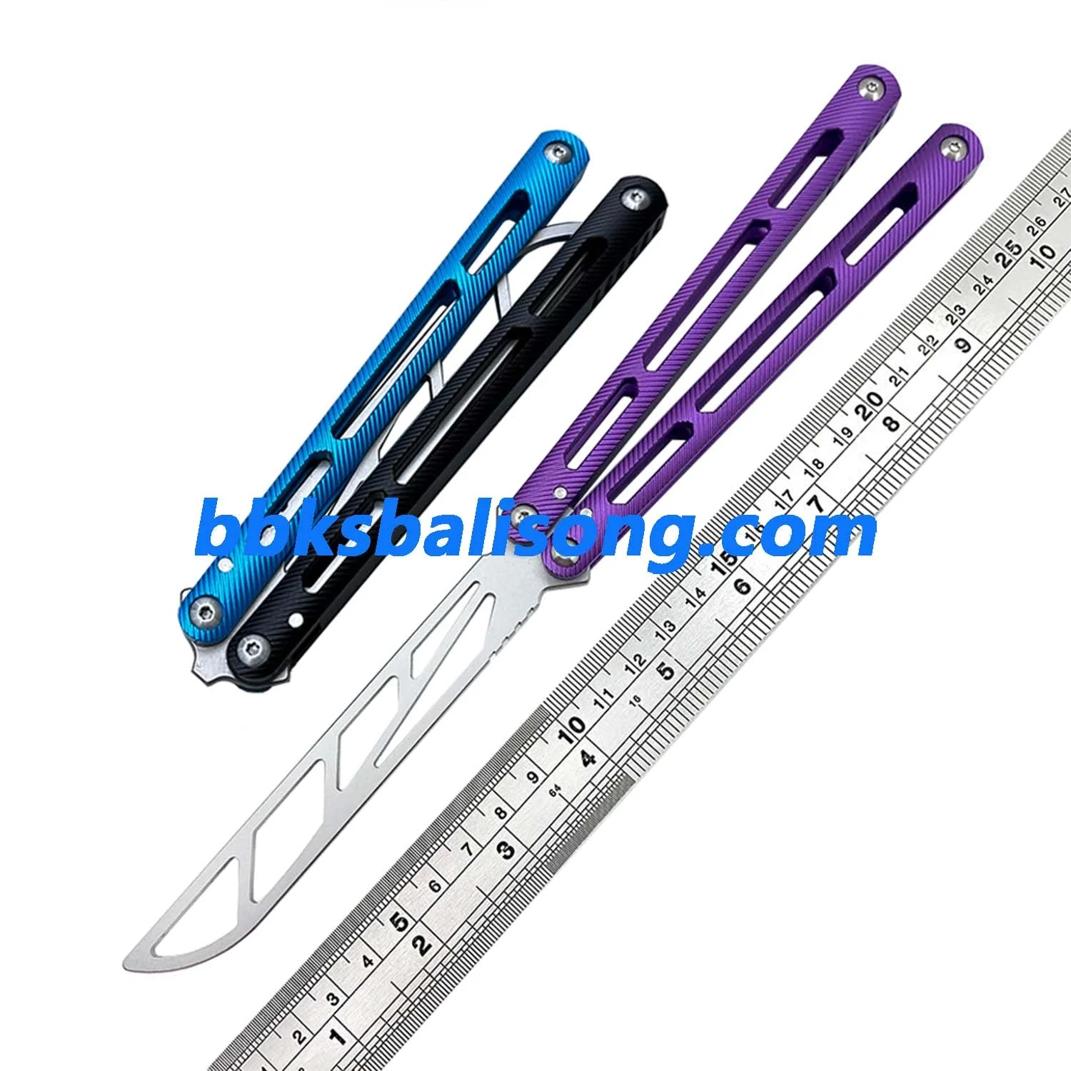 TOUCH TIMES Tsunami Balisong Clone 7075 Aluminum Handle - Image 7