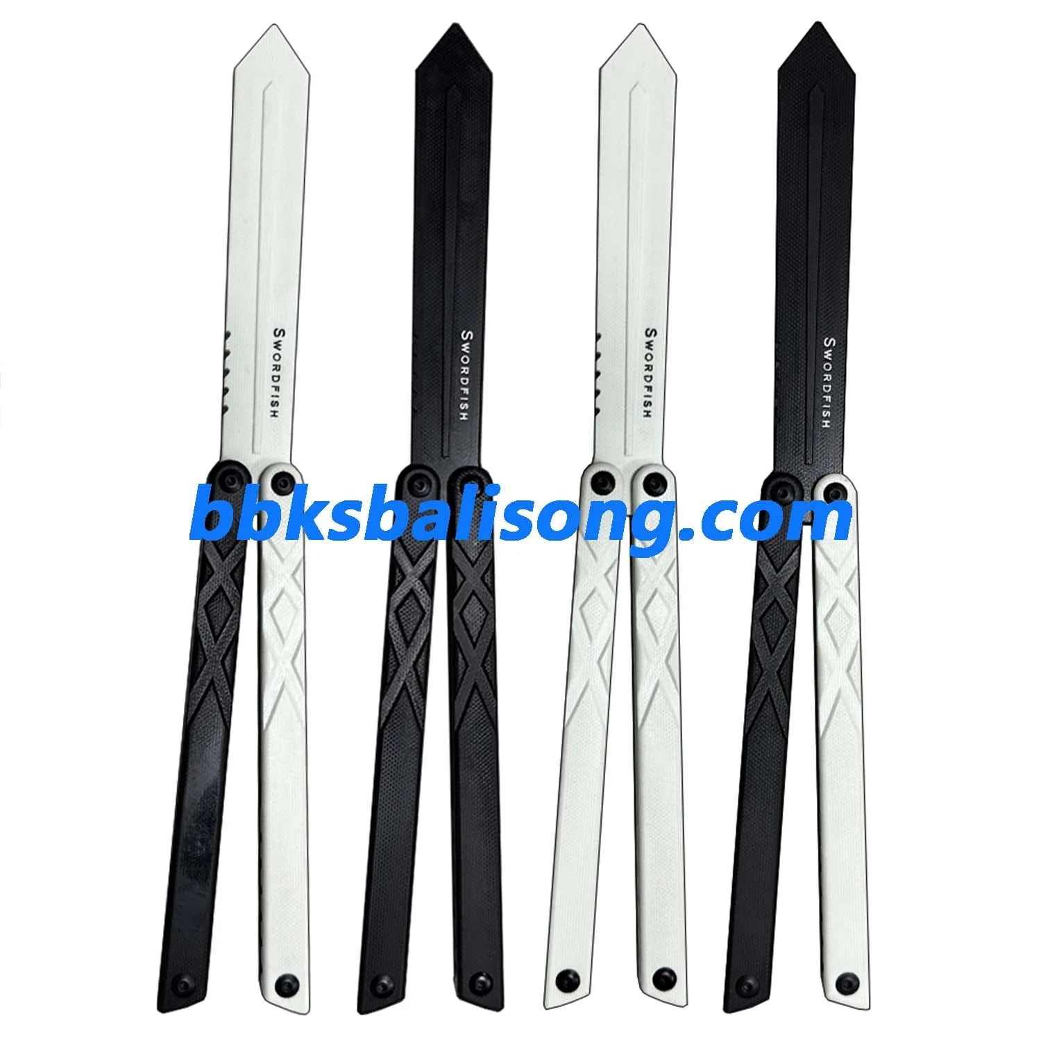 XDYY G10 Swordfish Balisong Clone G10 handle G10 blade Bushing System - Image 10
