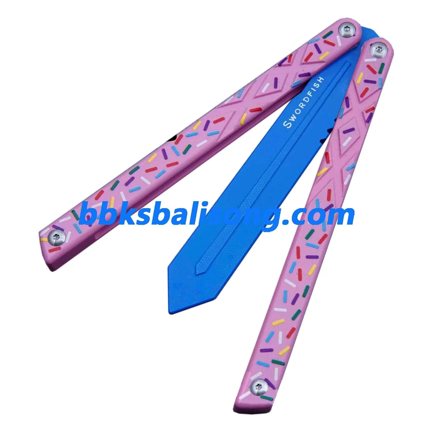 XDYY G10 Swordfish Balisong Clone G10 handle G10 blade Bushing System - Image 8