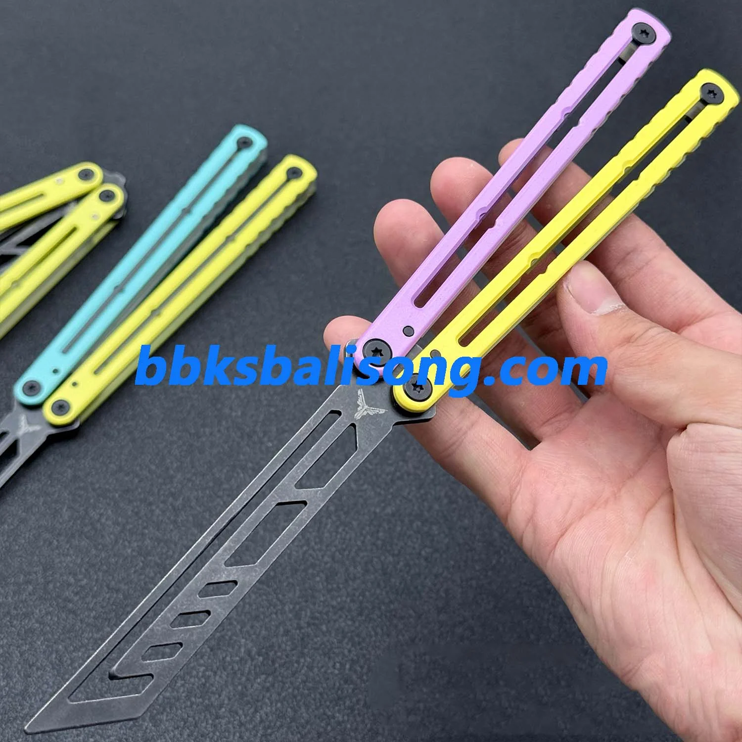 XDYY Krake Raken (Kraken) V3 Balisong Clone Stainless Steel Handle - Image 10
