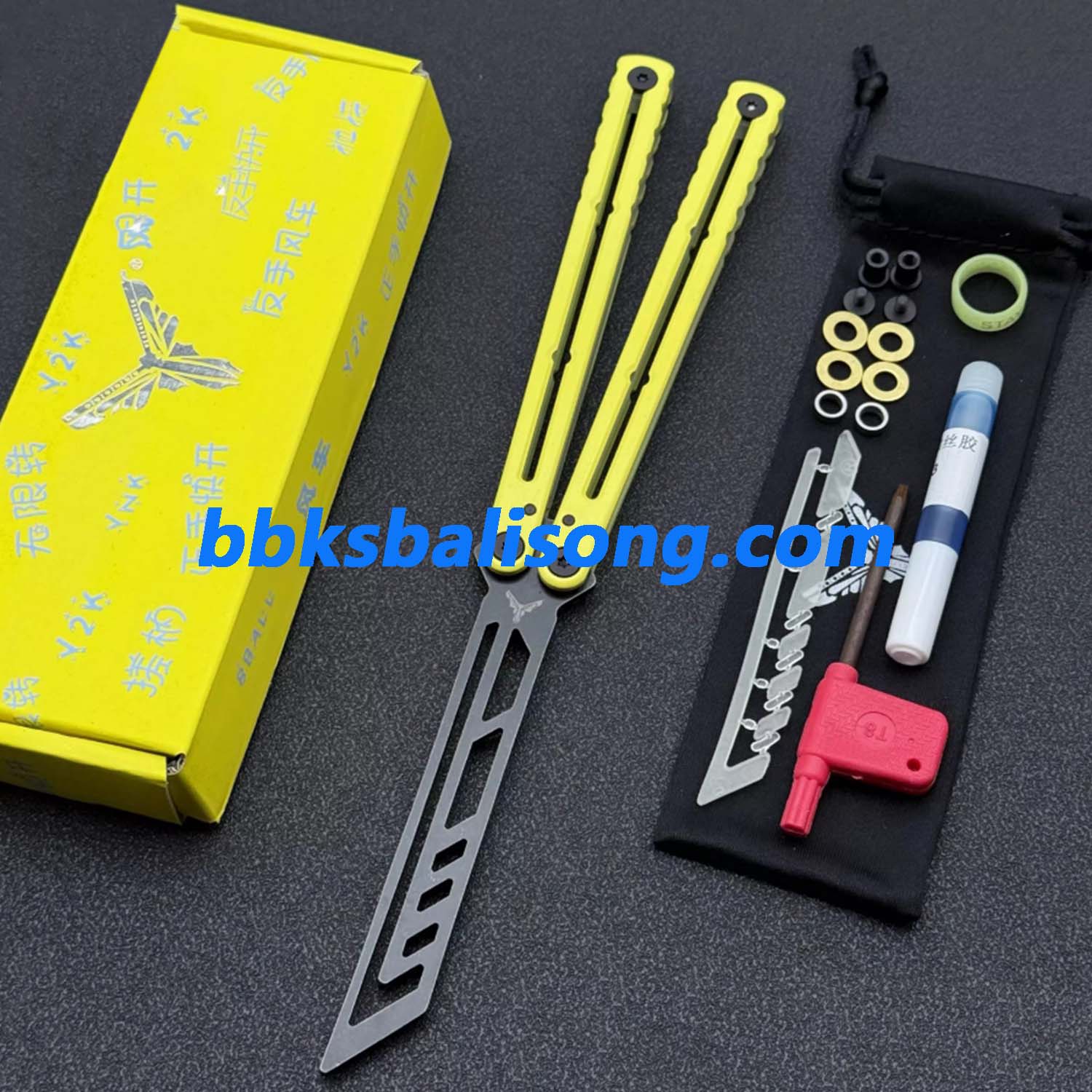 XDYY Krake Raken (Kraken) V3 Balisong Clone Stainless Steel Handle - Image 12