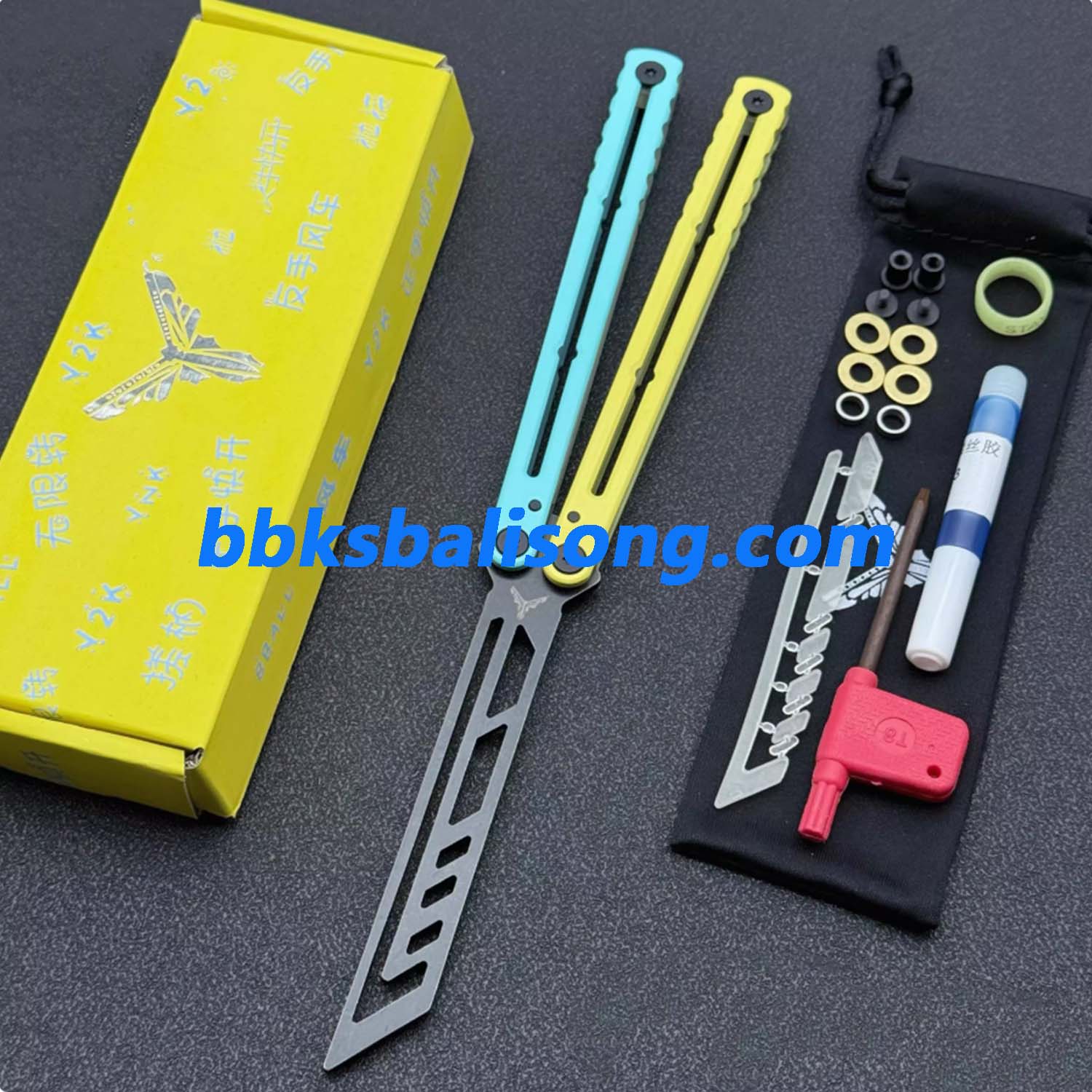 XDYY Krake Raken (Kraken) V3 Balisong Clone Stainless Steel Handle - Image 13