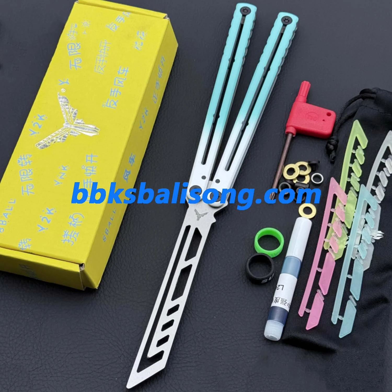 XDYY Krake Raken (Kraken) V3 Balisong Clone Stainless Steel Handle - Image 18