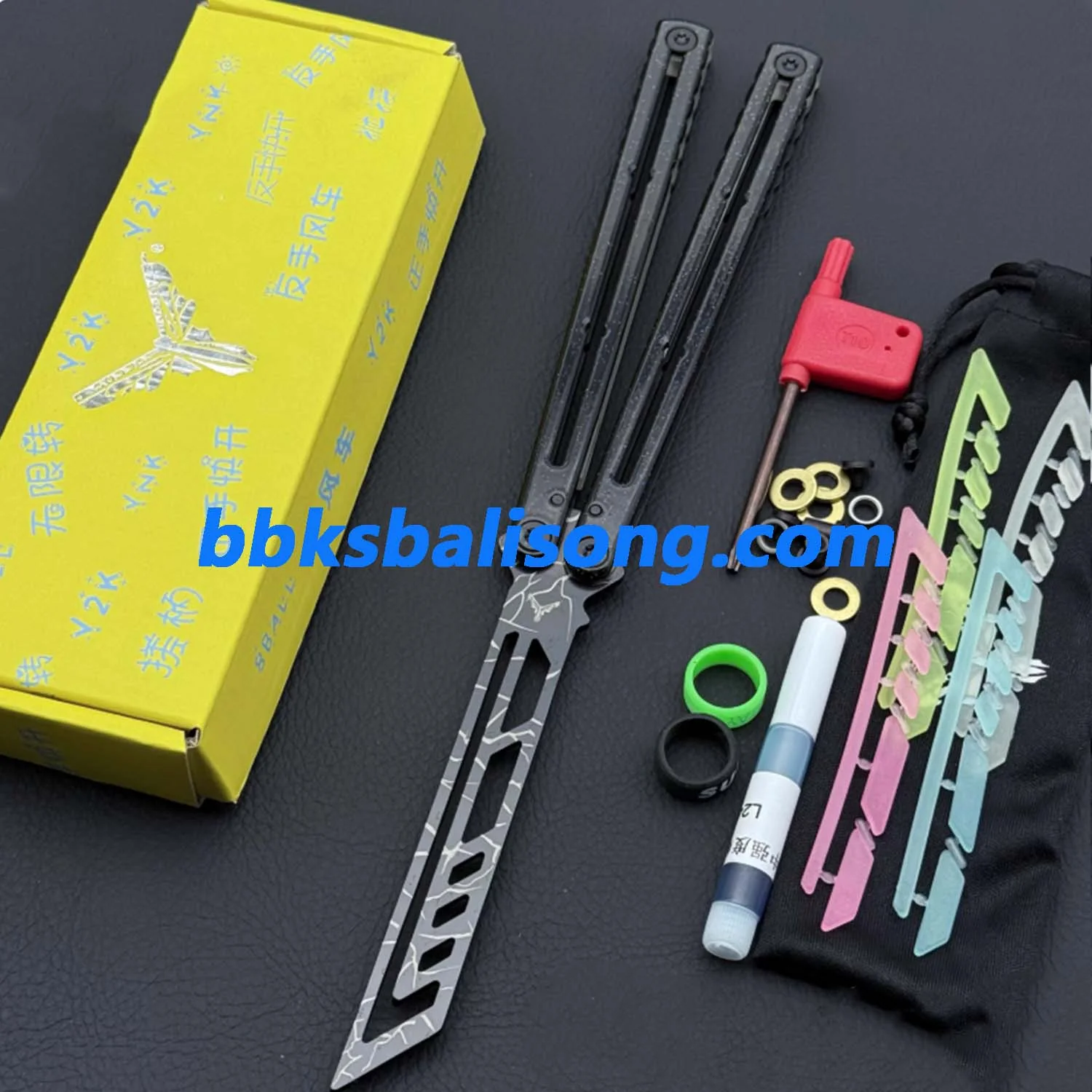 XDYY Krake Raken (Kraken) V3 Balisong Clone Stainless Steel Handle - Image 19