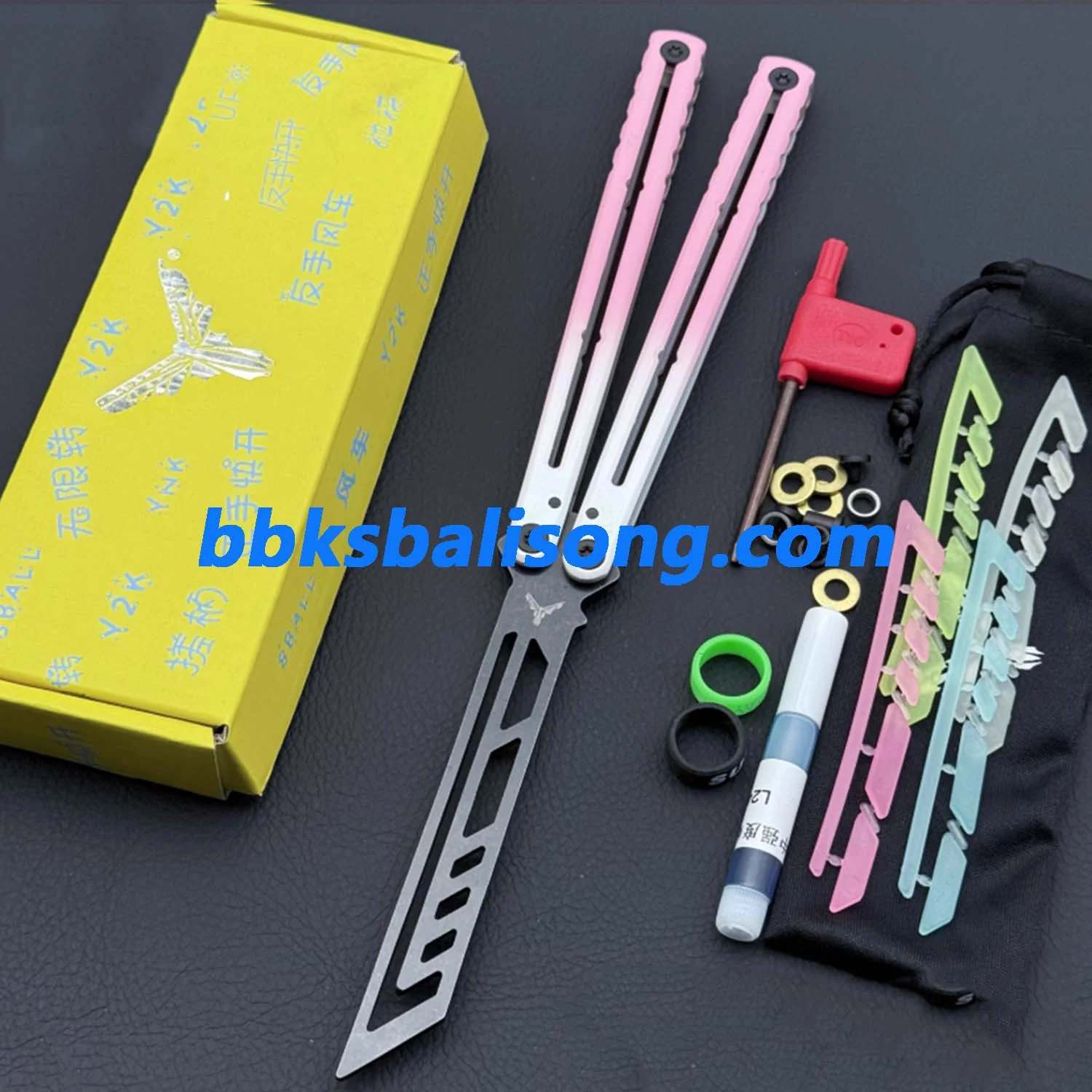 XDYY Krake Raken (Kraken) V3 Balisong Clone Stainless Steel Handle - Image 20