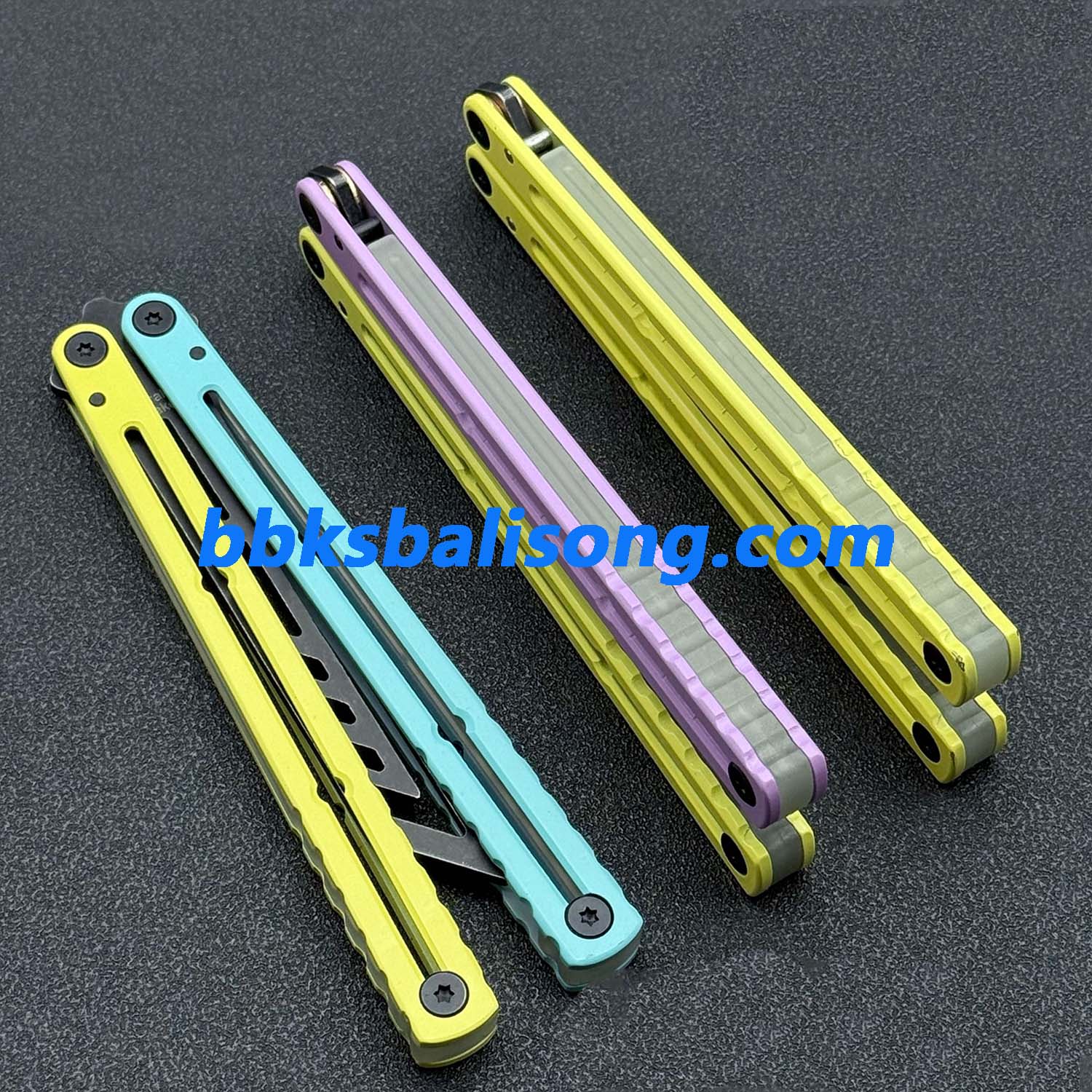 XDYY Krake Raken (Kraken) V3 Balisong Clone Stainless Steel Handle - Image 7